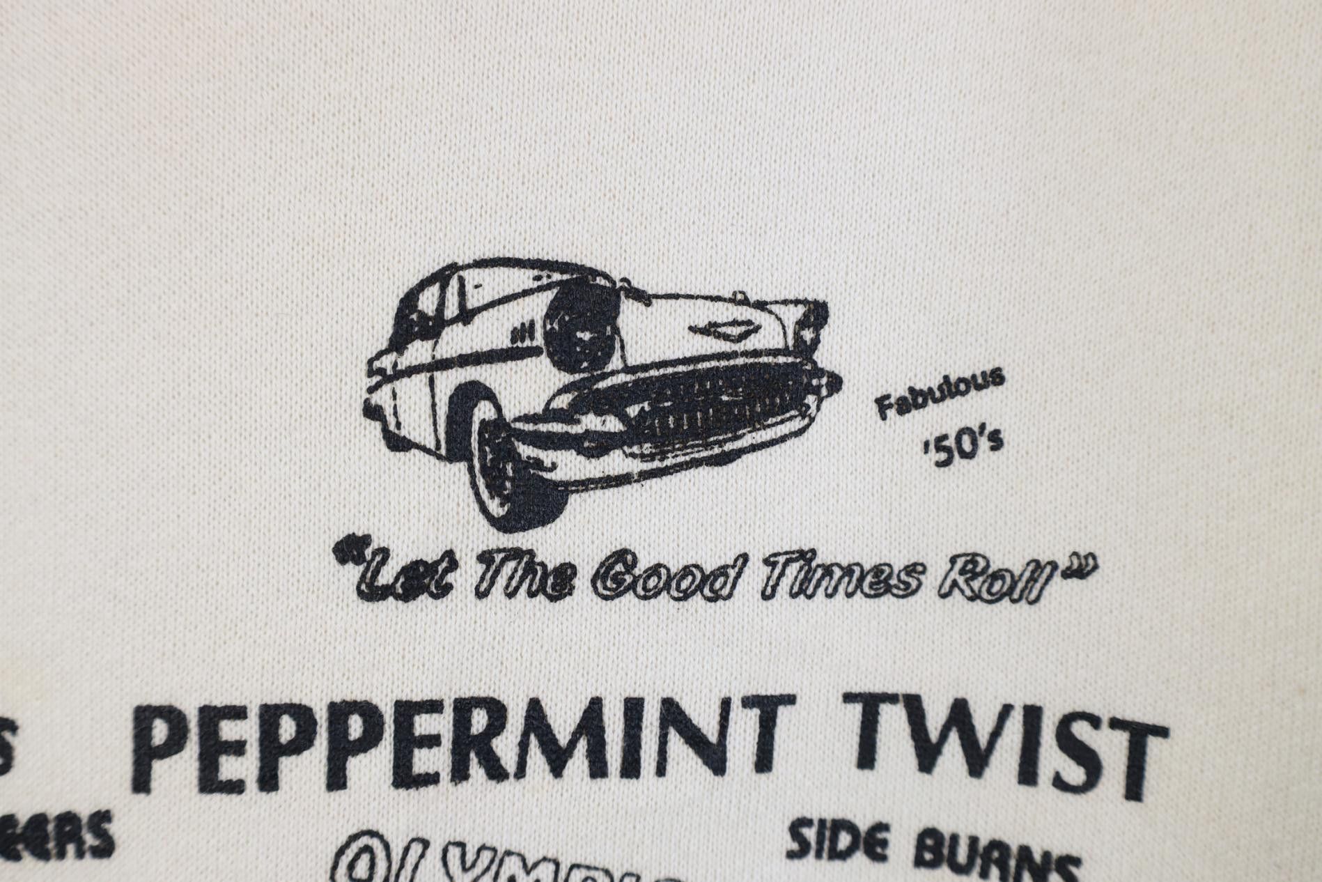 Vintage Vintage 90s Fabulous 50s Let the Good Times Roll Sweatshirt Size L / US 10 / IT 46 - 5 Thumbnail