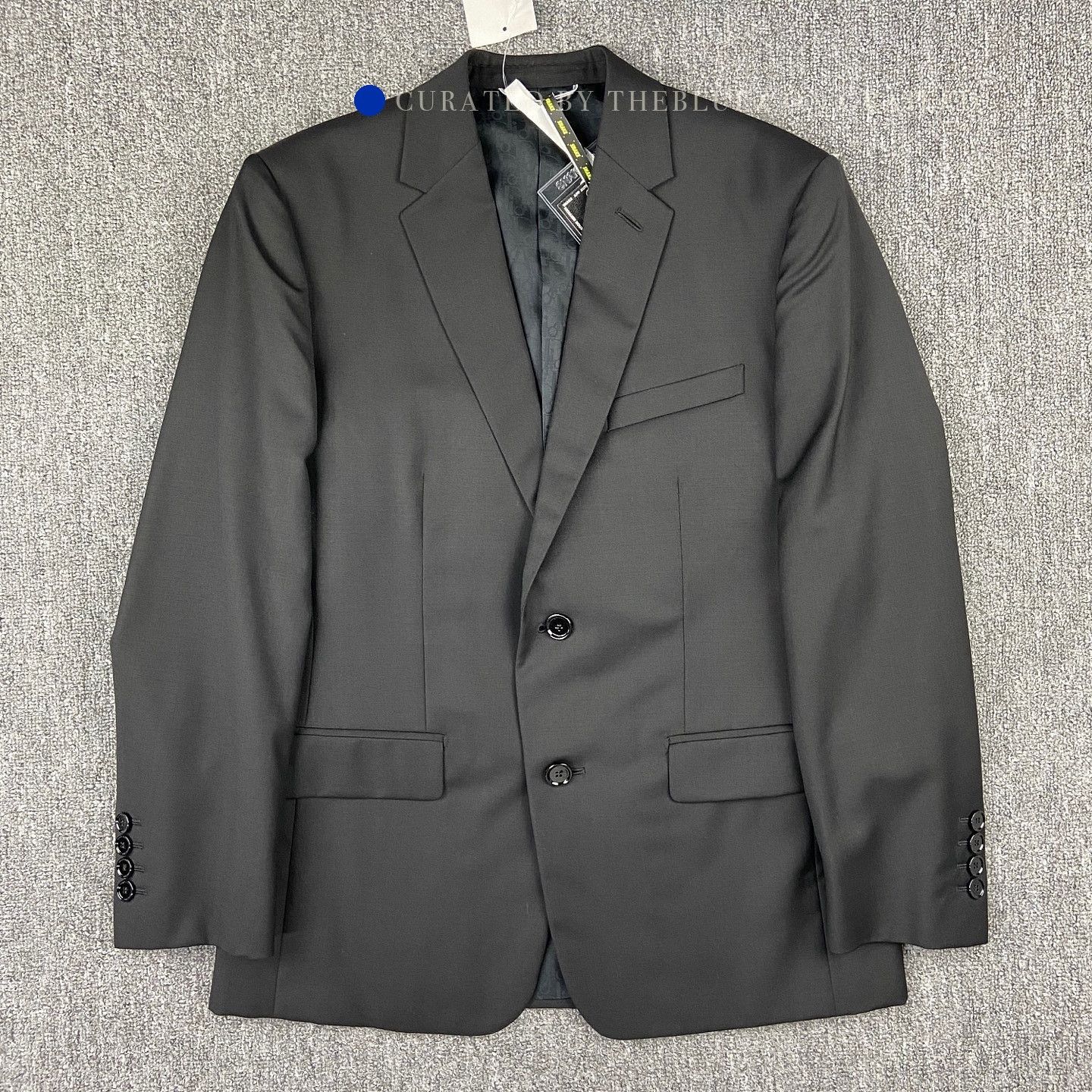 Dior Black Wool Blazer with Logo Lining Size US M / EU 48-50 / 2 - 1 Thumbnail