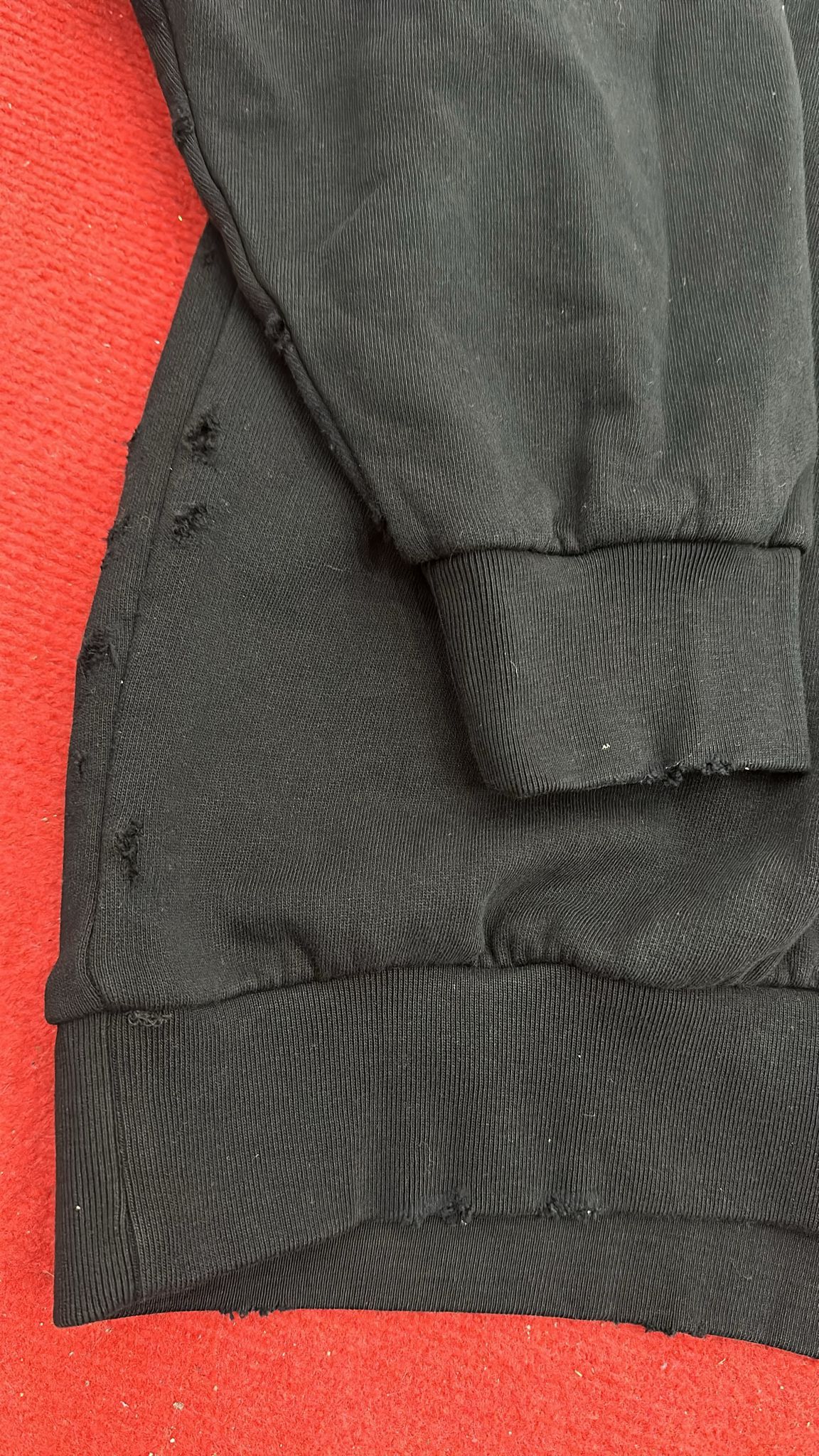 Raf Simons CC000021 Altered Reality Destroyed Crewneck Sweatshirt Black Size US M / EU 48-50 / 2 - 5 Thumbnail