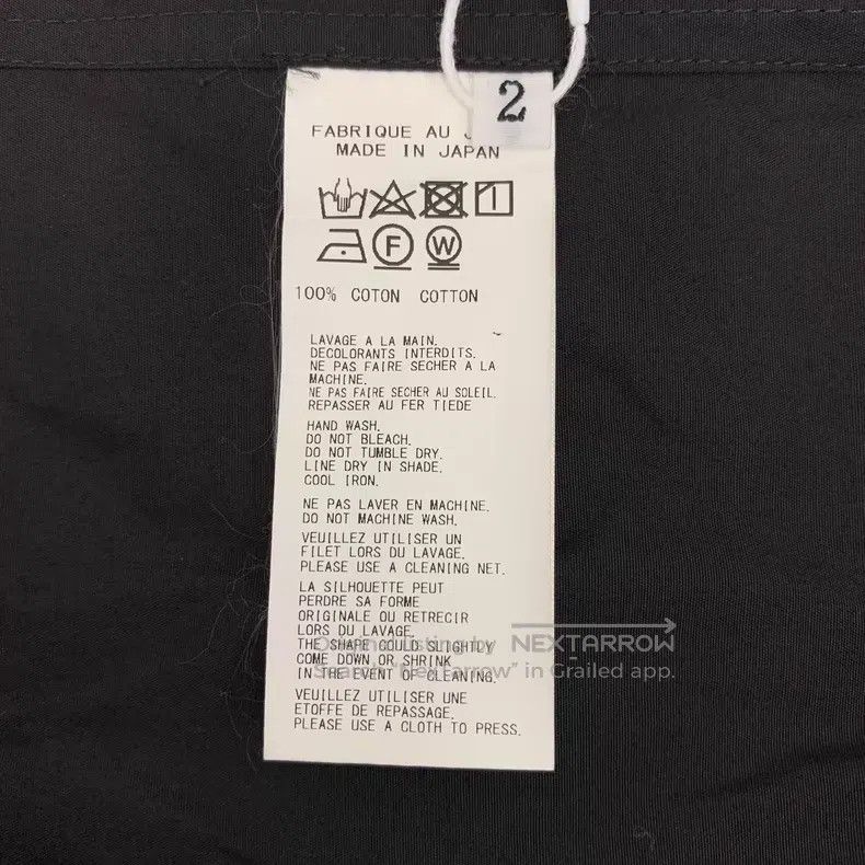 Yohji Yamamoto Yohji Yamamoto Black classic hand-in-hand print cotton lap Size US M / EU 48-50 / 2 - 6 Thumbnail