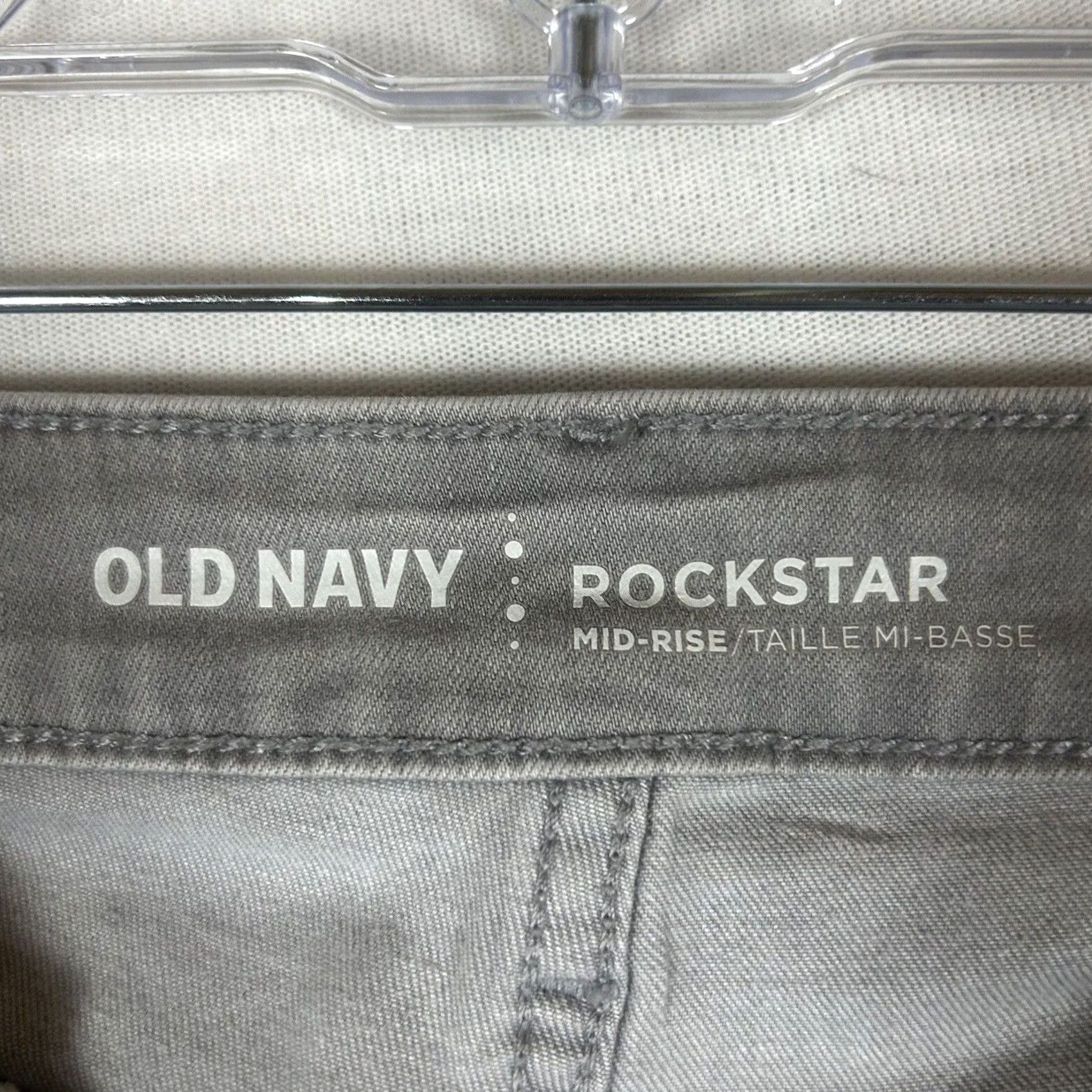 Old Navy Old Navy Jeans Mid Rise Womens 4 Gray Denim 5-Pocket Stretch Pockets Tight Skinny Pants Clothing Size 27" / US 4 / IT 40 - 5 Thumbnail