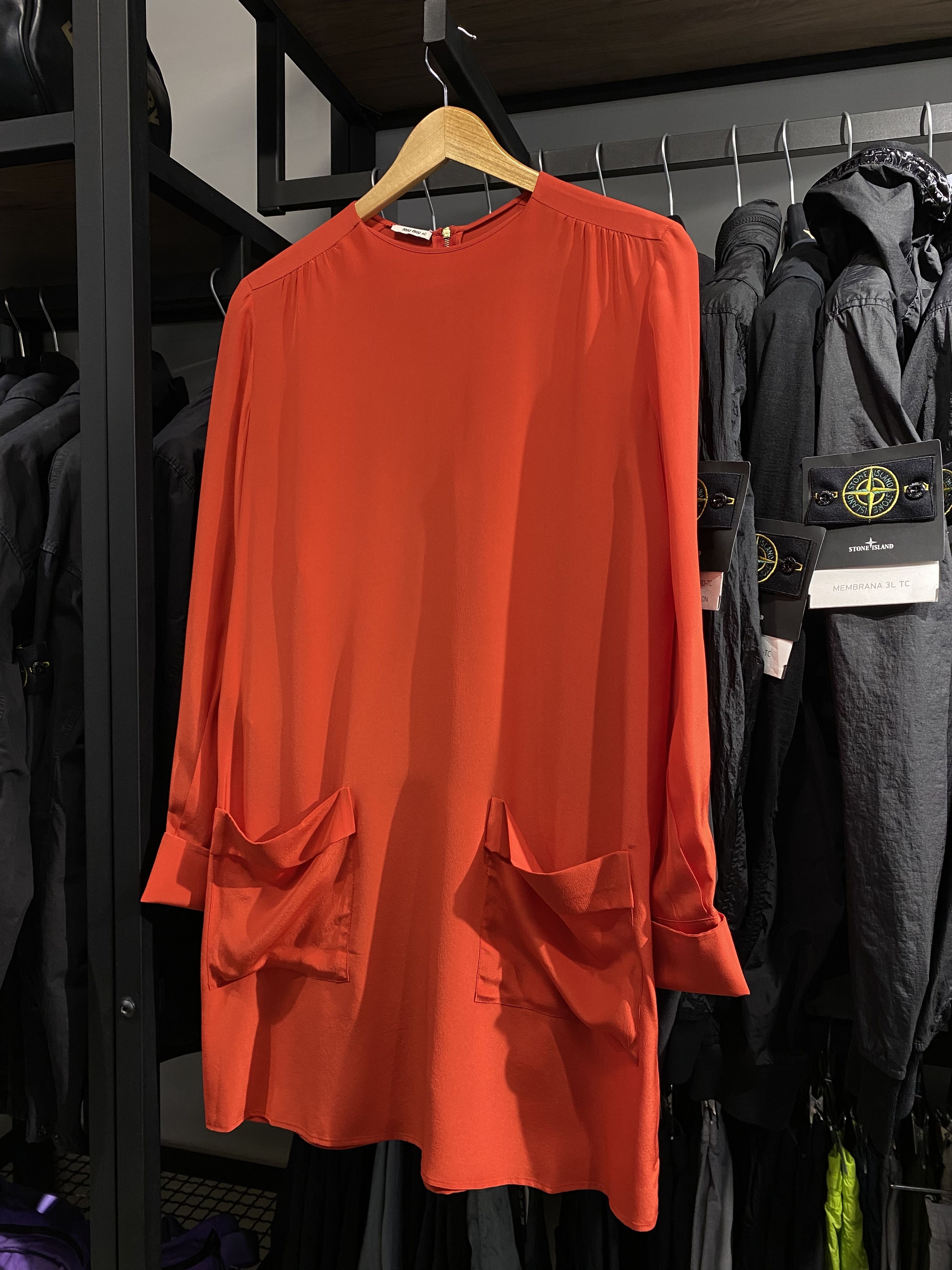 Miu Miu Rare vintage Miu Miu Red Silk Dress Size 40 Size S / US 4 / IT 40 - 2 Thumbnail