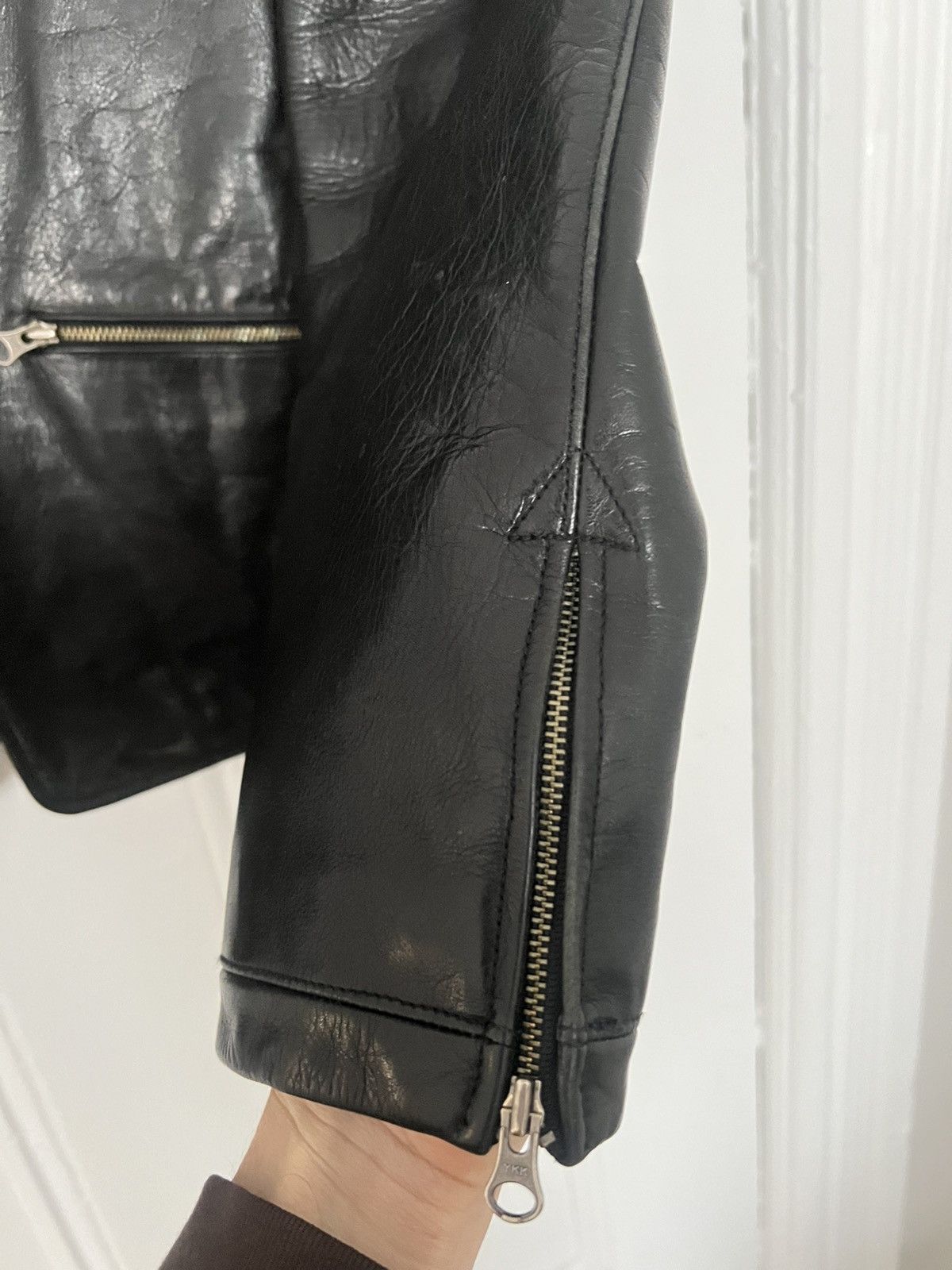 John Varvatos John Varvatos Black Smooth Leather Cafe Racer leather Jacket Size US M / EU 48-50 / 2 - 6 Thumbnail