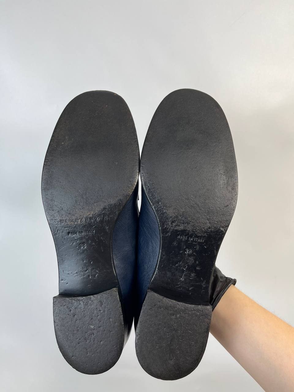 Burberry Burberry Penny Loafers Vintage Blue Leather Size 38 Size US 8 / IT 38 - 6 Thumbnail