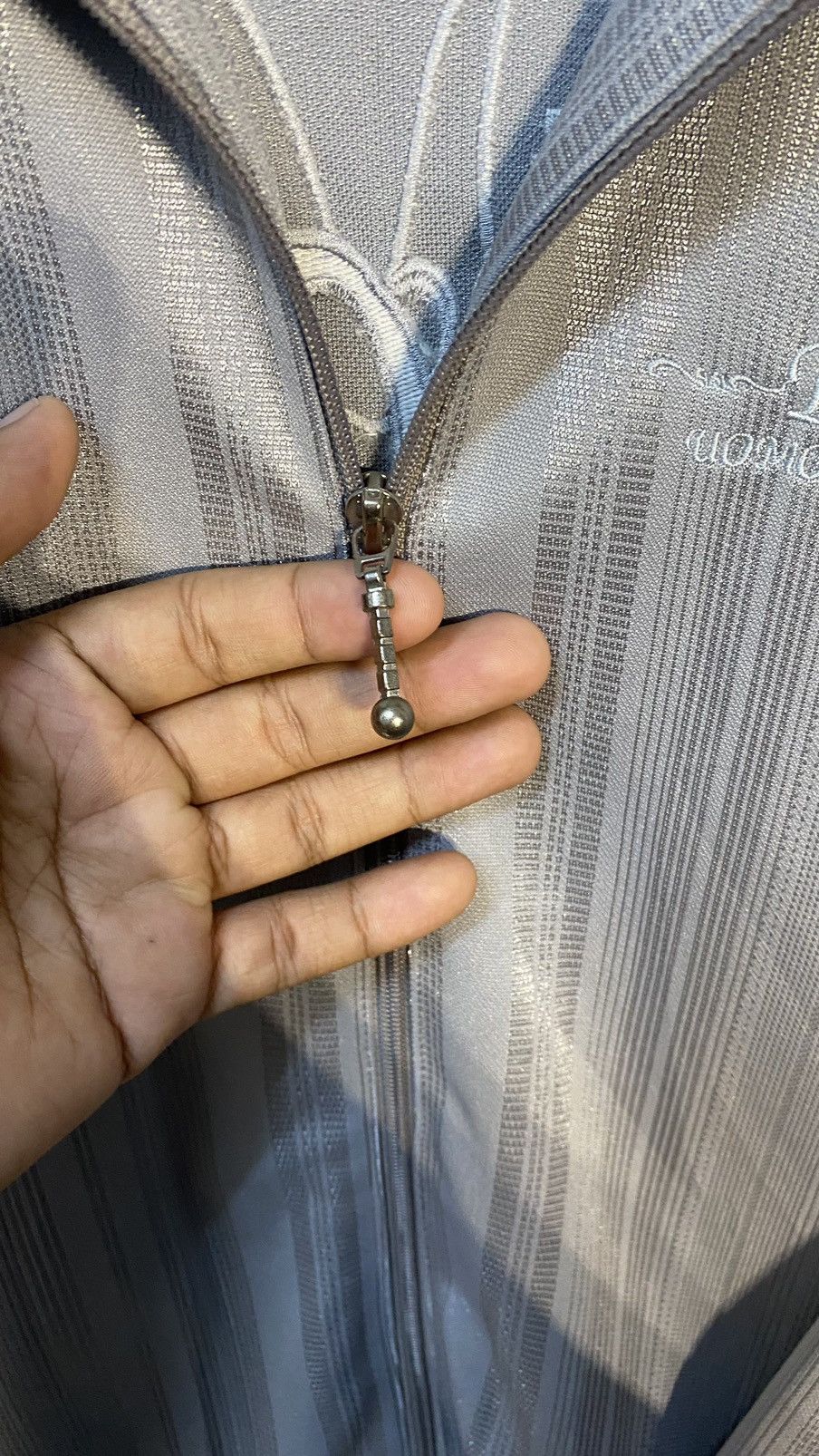 Japanese Brand × Vintage BARONIA ITALIAN DESIGNER TRACKTOP JACKET GREY Y2K DESIGN (L) Size US L / EU 52-54 / 3 - 9 Thumbnail