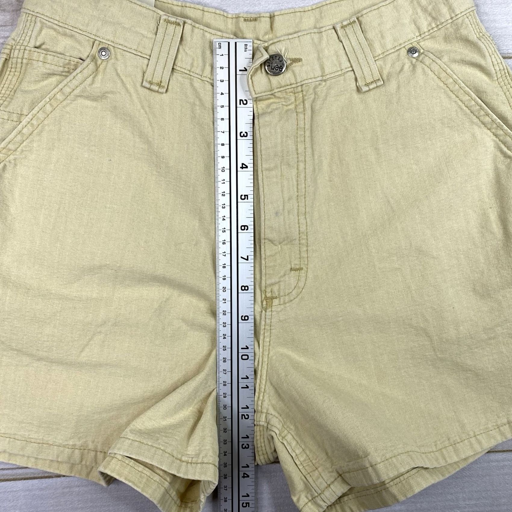 Lee VINTAGE Lee Dungarees Short High-Quality? 10 Sunsplash Yellow Carpenter Utility NWT Women Size 32" / US 10 / IT 46 - 5 Thumbnail