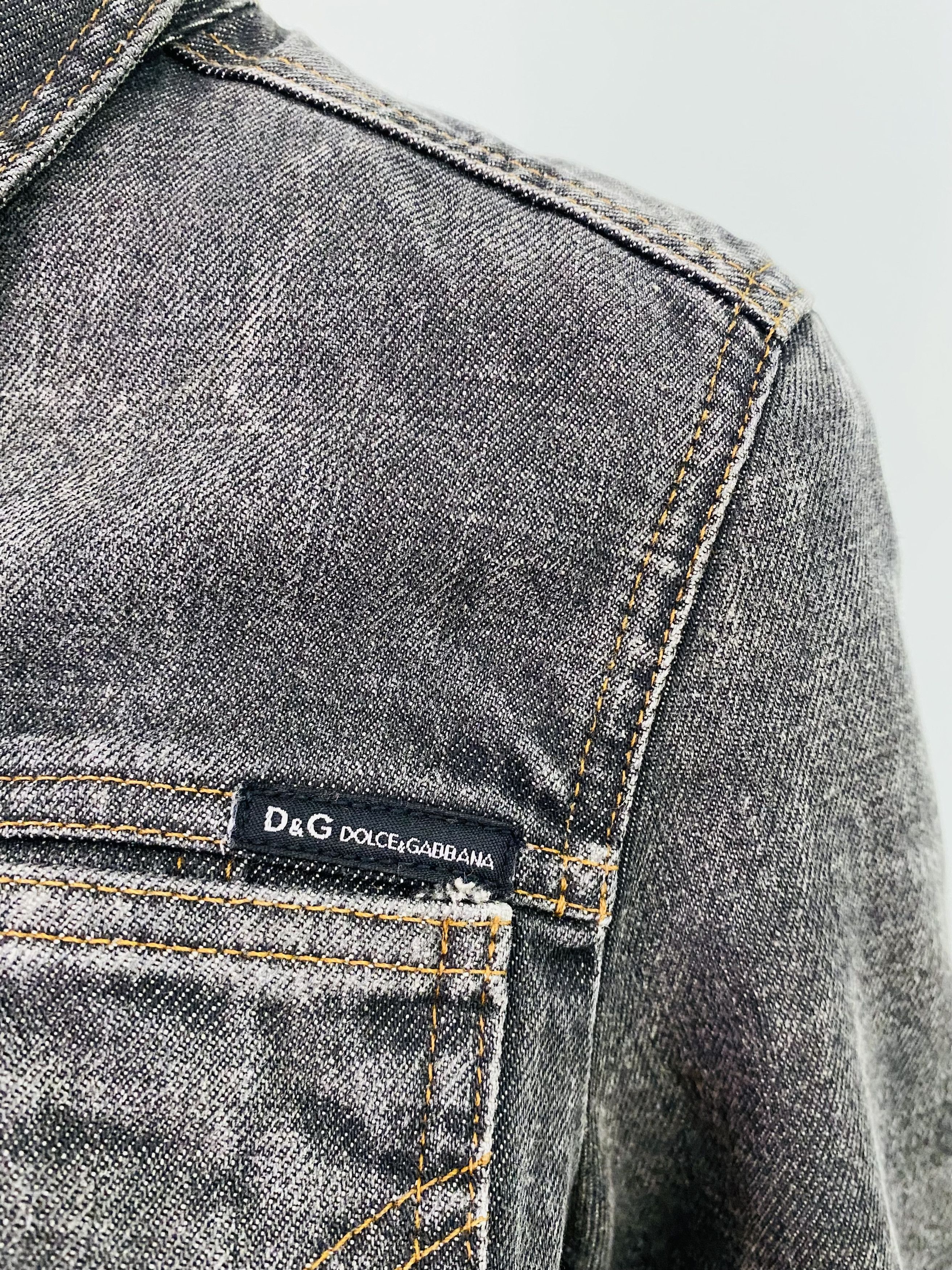 Dolce & Gabbana D&G Dolce and Gabbana Label Labels Patch Vintage Jacket Size XS / US 0-2 / IT 36-38 - 5 Thumbnail
