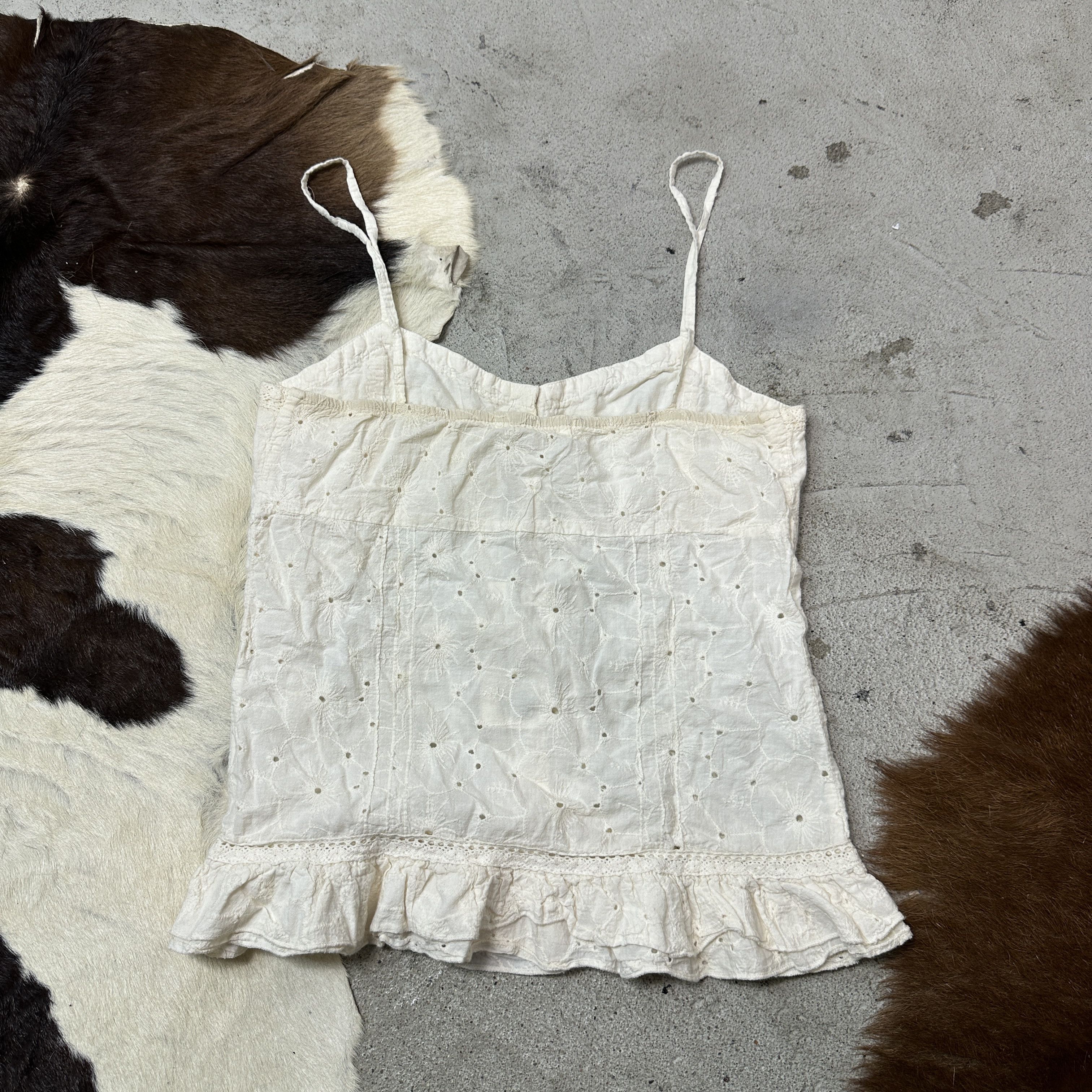 Vintage Vintage Buttoned Lace Cottage Core Top Y2K Size S / US 4 / IT 40 - 4 Thumbnail