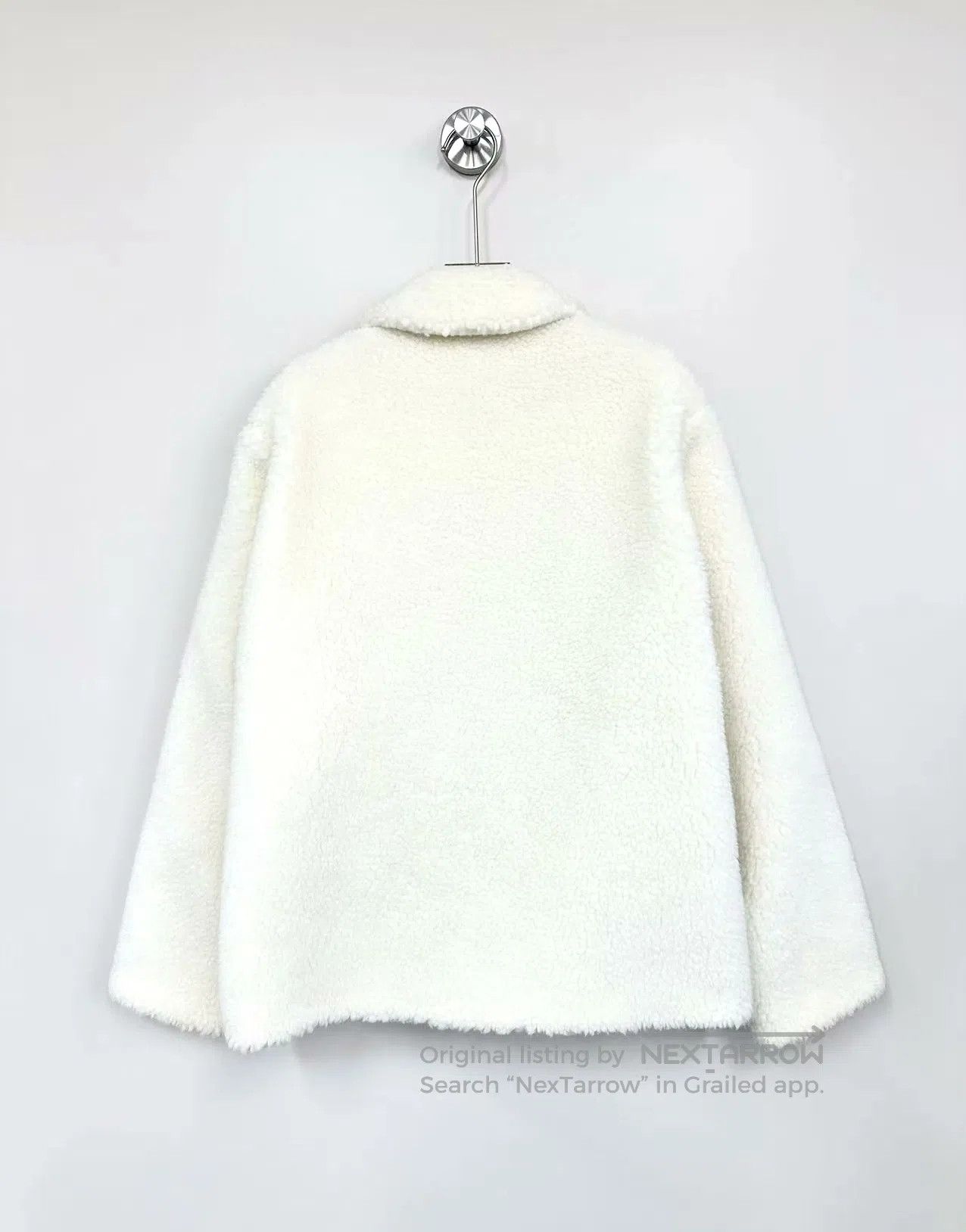 Burberry Burberry Beige Logo Teddy Fur Jacket| Size XS / US 0-2 / IT 36-38 - 2 Thumbnail