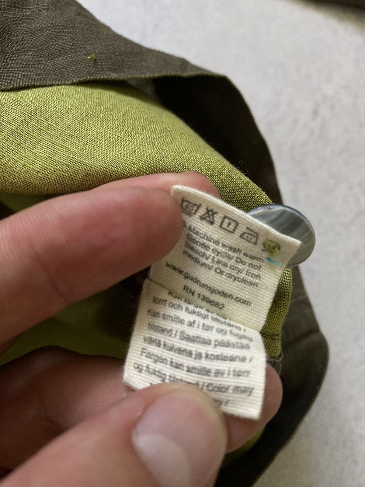 Gudrun Sjoden Gudrun Sjoden Womens Green Linen/Cotton Jacket Size L Size L / US 10 / IT 46 - 13 Thumbnail