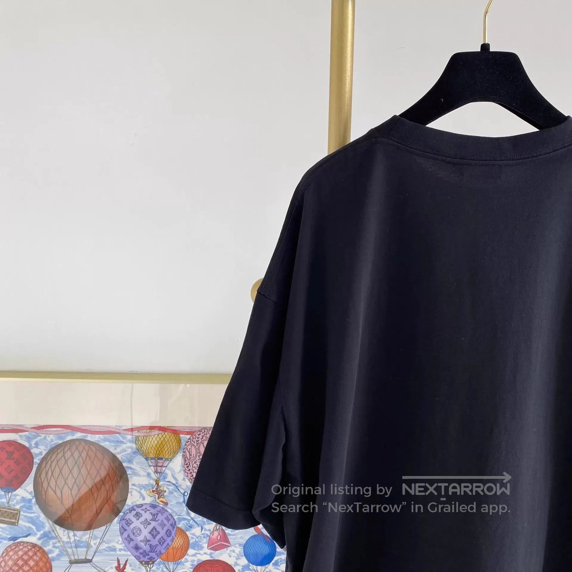 Balenciaga Black Short-Sleeve Oversized Shirt. Size US L / EU 52-54 / 3 - 5 Thumbnail