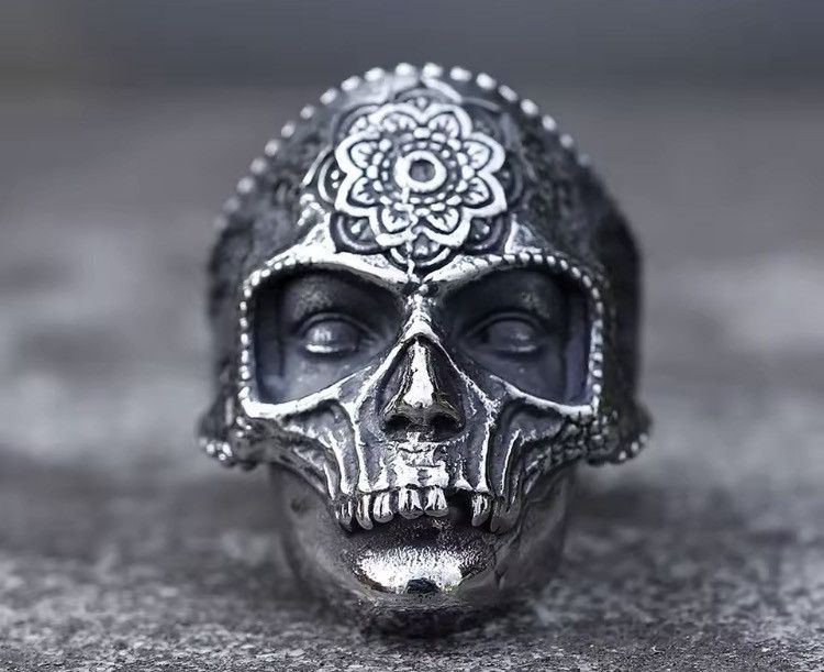 Jewelry Skull Ring Size 7-13 Size ONE SIZE - 2 Thumbnail