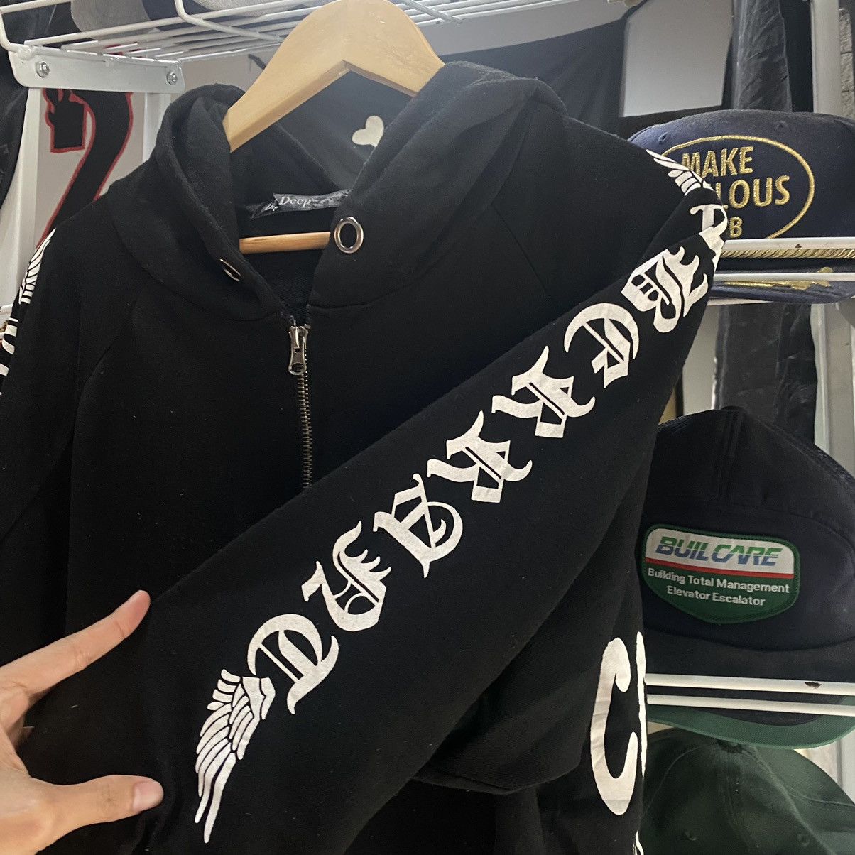 Hysteric Glamour × If Six Was Nine × Le Grande Bleu (L.G.B.) Dig Deep Zip Up Hoodie Poem if six was nine style Size US XL / EU 56 / 4 - 7 Thumbnail