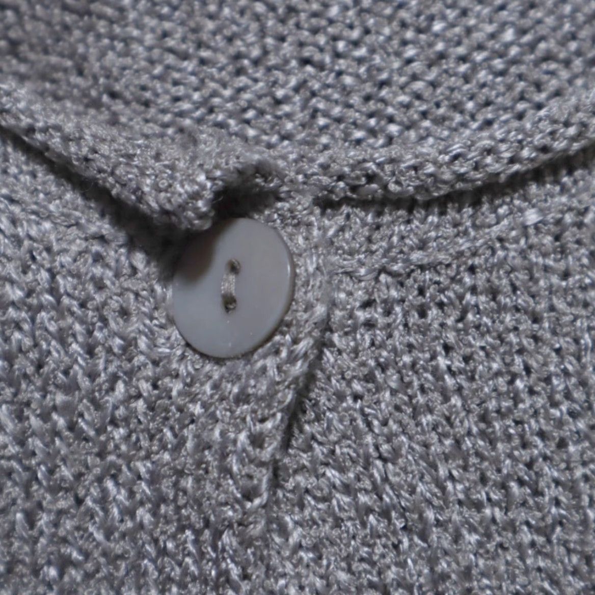Eileen Fisher Eileen Fisher Button Front Cardigan Silk Solid Long Sleeve Sweatshirt Gray Women's 0 Shirt Size XS / US 0-2 / IT 36-38 - 6 Thumbnail