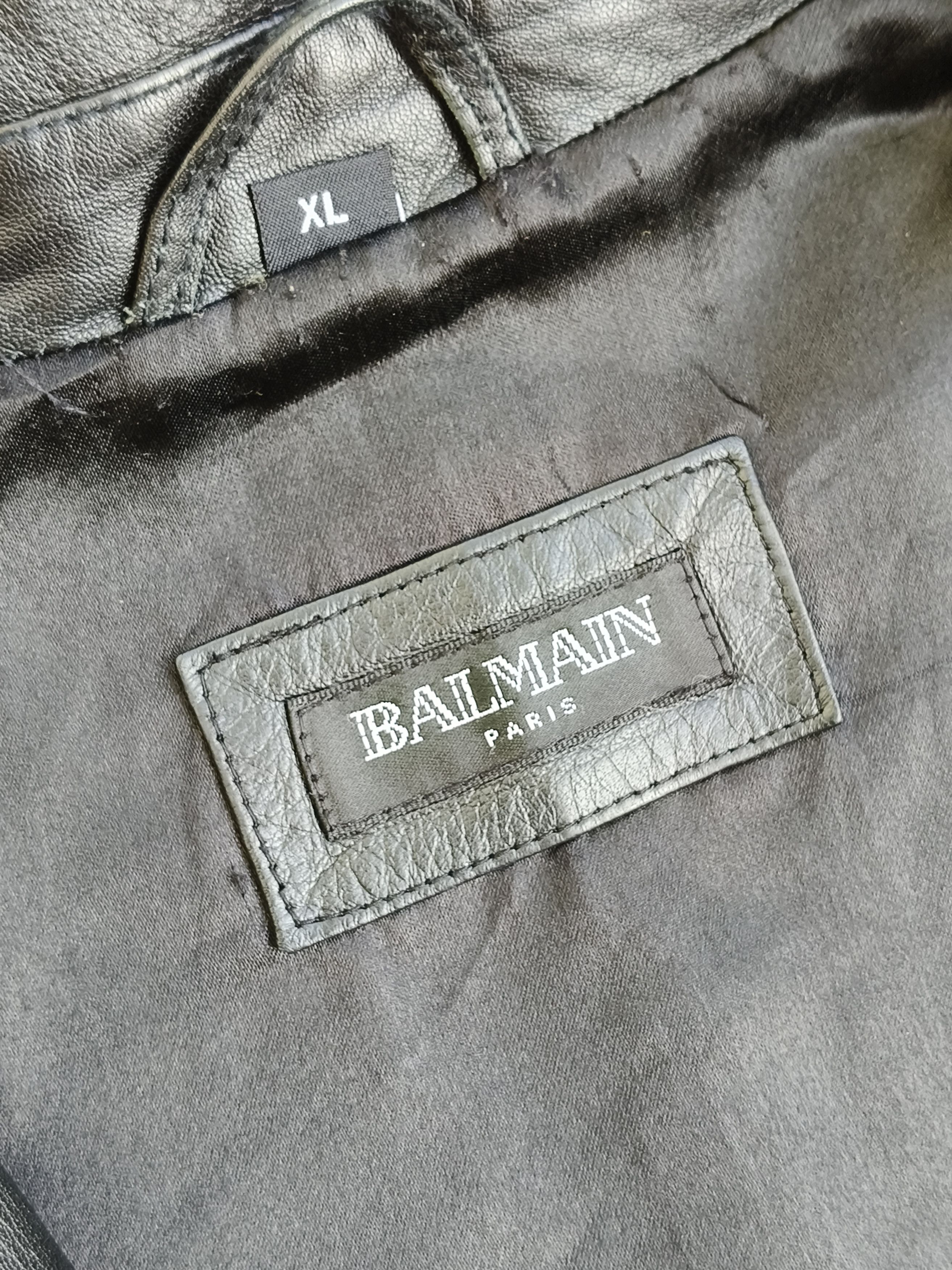 Balmain Balmain leather jacket Size US XL / EU 56 / 4 - 6 Thumbnail