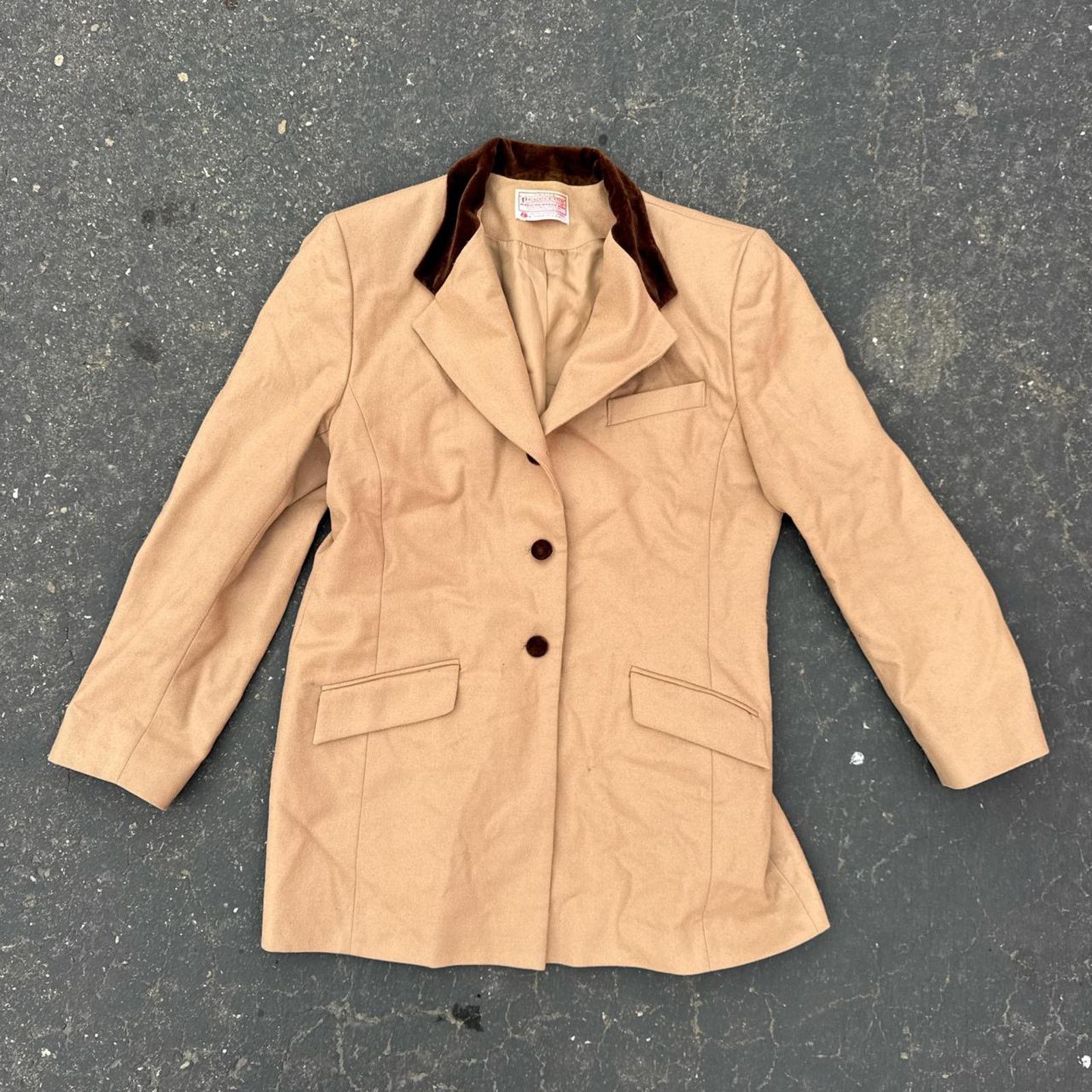 Pendleton Vintage 80s Western Pendleton Women Wool Blazer Petite Size Size ONE SIZE - 1 Thumbnail