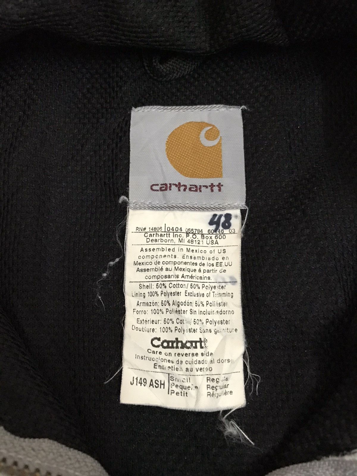 Carhartt × Vintage RARE Vintage Carhartt Zip Up Hoodie Made in USA Size US S / EU 44-46 / 1 - 6 Thumbnail