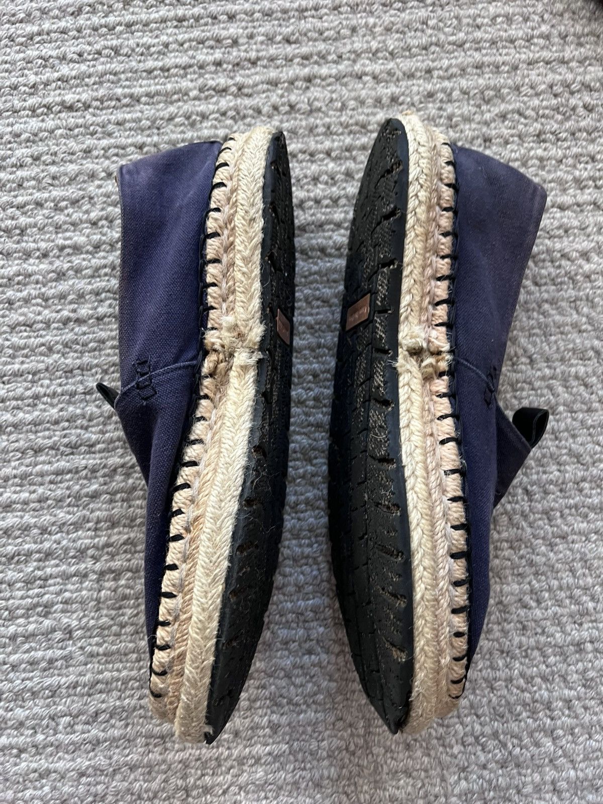 Acne Studios Acne Studios Blue Canvas Juan Espadrilles Size US 12 / EU 45 - 4 Thumbnail