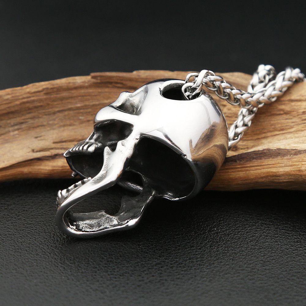 Jewelry Gothic Skull Necklace Size ONE SIZE - 4 Thumbnail