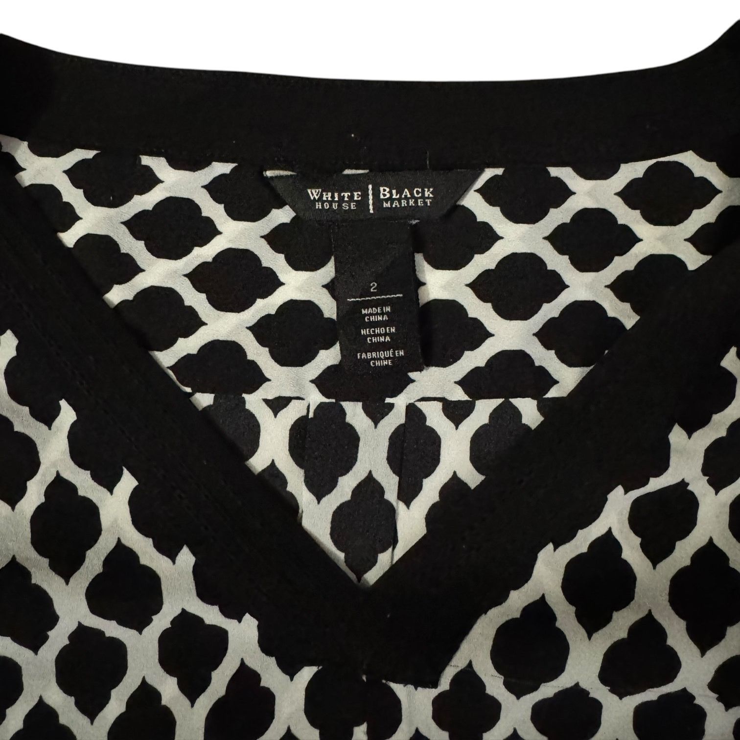 White House Black Market White House Black Market Tunic Lattice Work Pattern Size 2 Size XS / US 0-2 / IT 36-38 - 2 Thumbnail