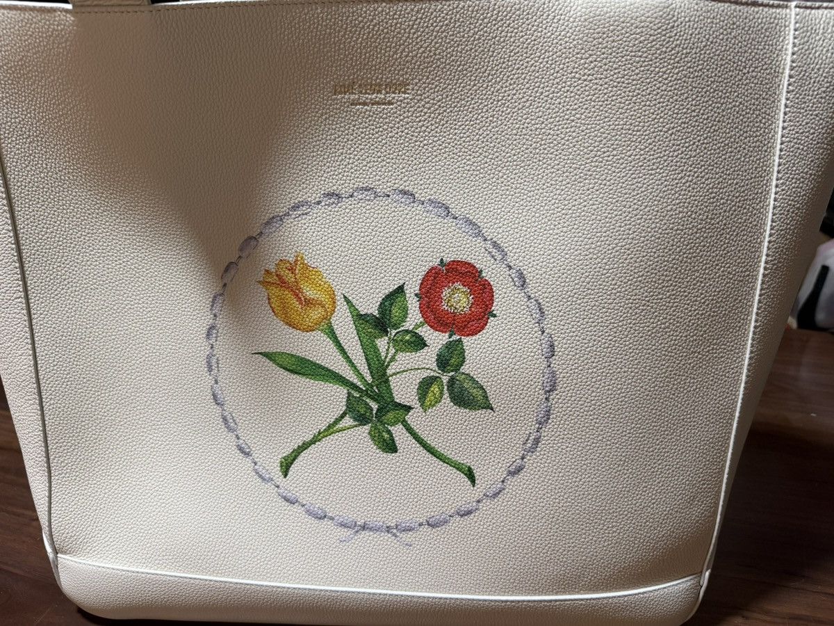 Aime Leon Dore Aime Leon Dore Floral Crest Logo Printed Leather Tote Bag Size ONE SIZE - 2 Thumbnail