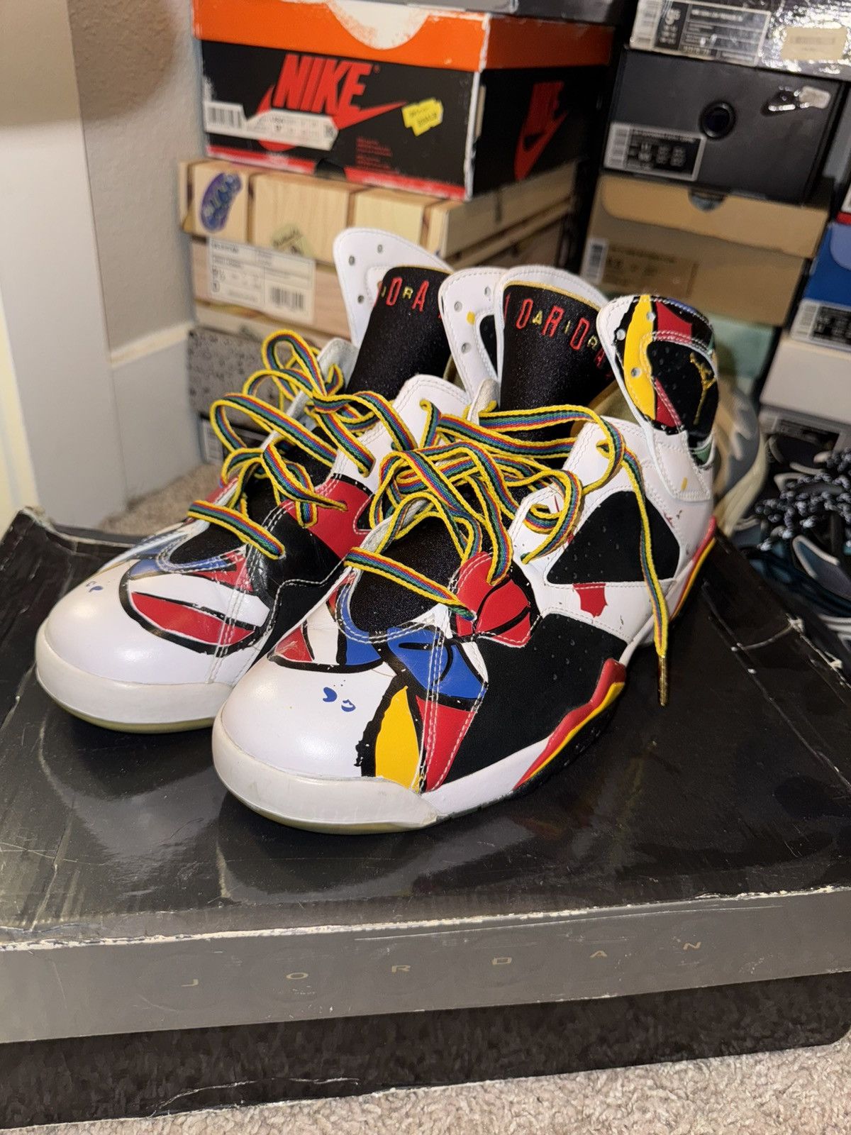 Jordan Brand Air Jordan Retro 7 OC Miro Size 10 Size US 9.5 / EU 42-43 - 6 Thumbnail