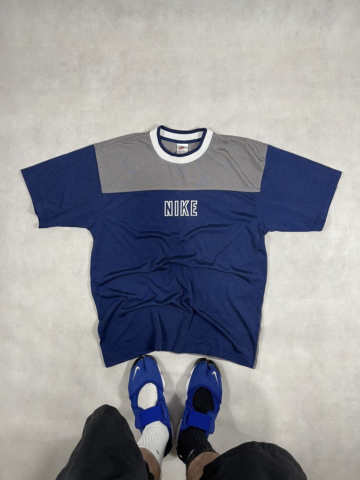 Nike × Vintage T-SHIRT NIKE VINTAGE HAFT LOGO RARE Y2K Size US L / EU 52-54 / 3 - 1 Thumbnail