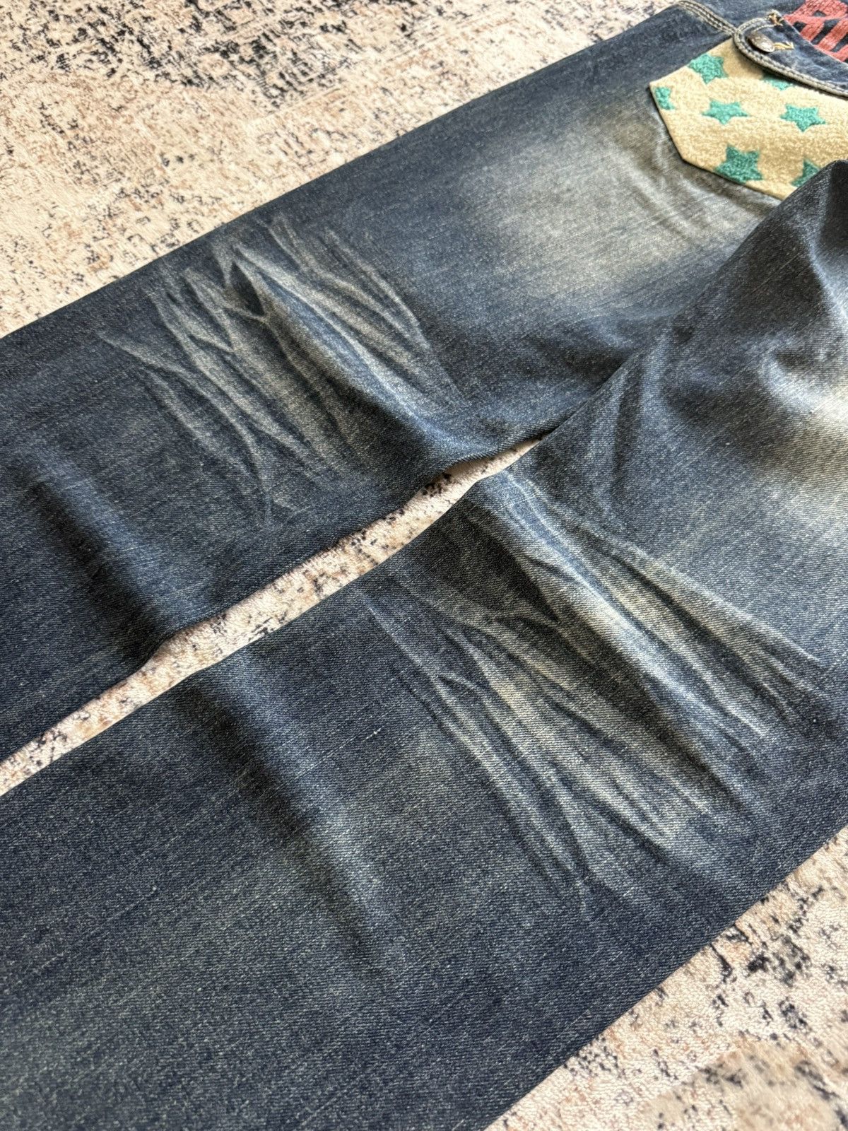 Hysteric Glamour BlueMoon Japan Paneled Surf Edition Straight Jeans Size US 30 / EU 46 - 15 Thumbnail