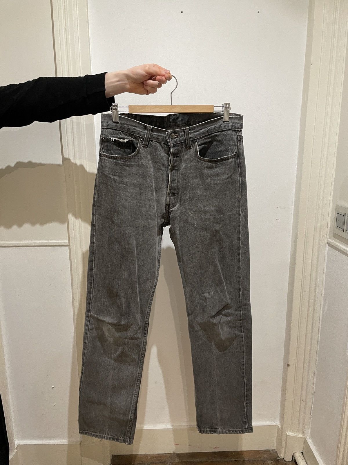 Image of Levis 90's 501 Grey, Men's (Size 31)