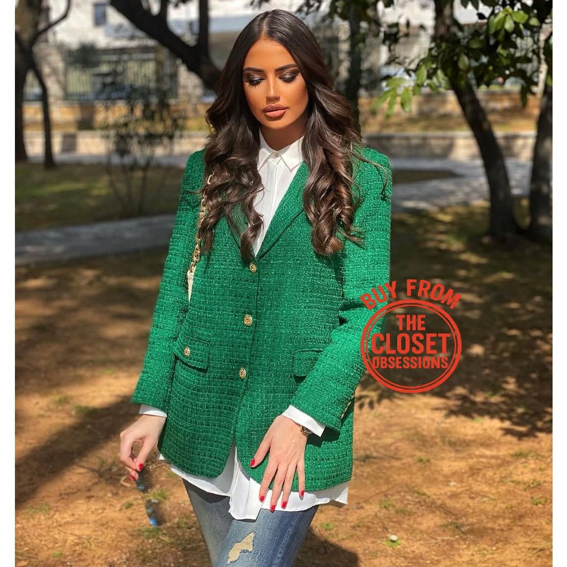 Zara ZARA BLOGGER FAVE!!! Blazer with Contrast Buttons NWT Size S / US 4 / IT 40 - 1 Thumbnail