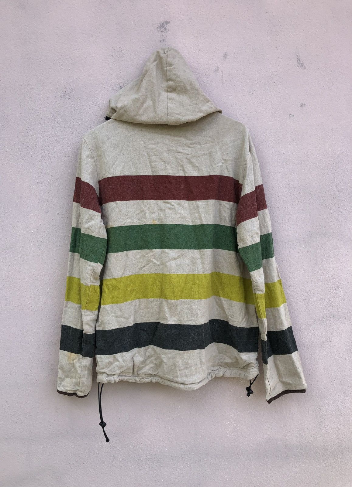 go slow caravan Go slow Caravan Hemp Stripe Hooded Jacket Size US M / EU 48-50 / 2 - 3 Thumbnail