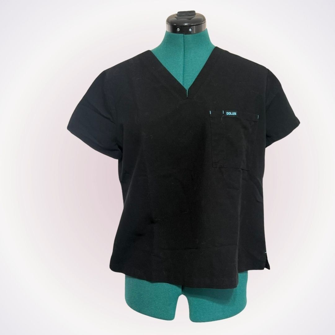 Other Dolan Black V-Neck Scrub Top | Sz SP Size S / US 4 / IT 40 - 1 Thumbnail