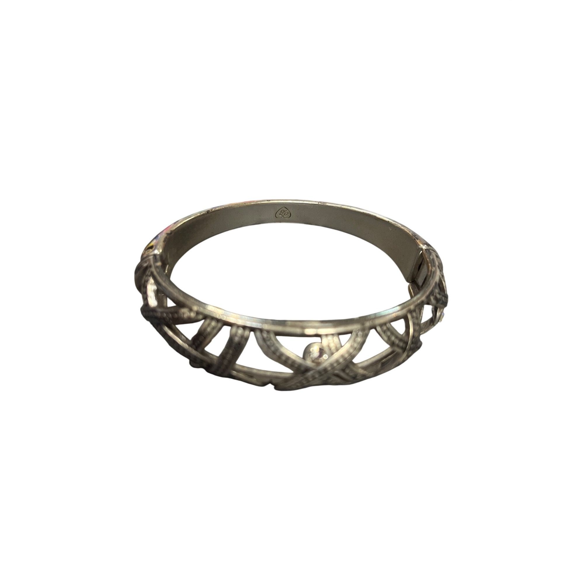 Brighton Brighton VTG wms silvertone faux diamond costume bracelet ba Size ONE SIZE - 2 Thumbnail