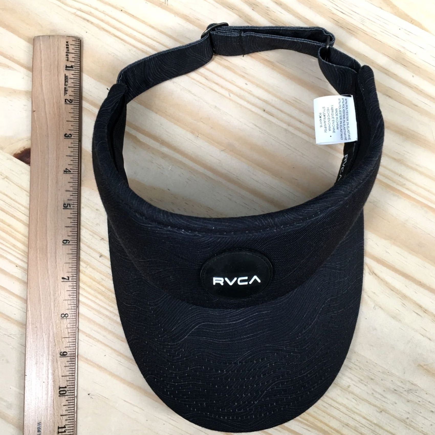 RVCA RVCA Visor Hat Unisex Gray One Size Adjustable Curved Brim Embroidered Logo Size ONE SIZE - 4 Thumbnail