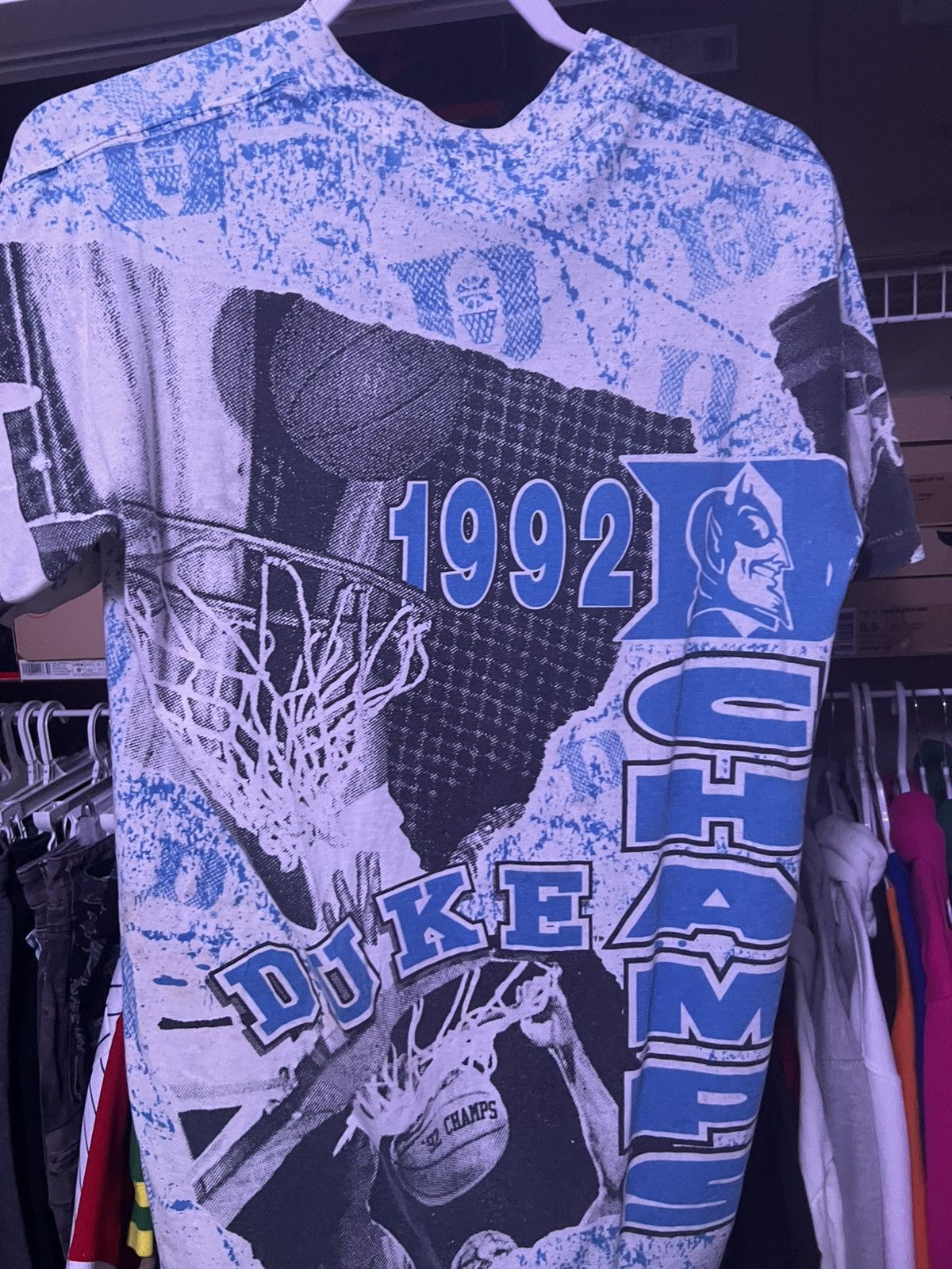 NCAA × Vintage Vintage Duke 1992 champs tee Size US XL / EU 56 / 4 - 2 Thumbnail