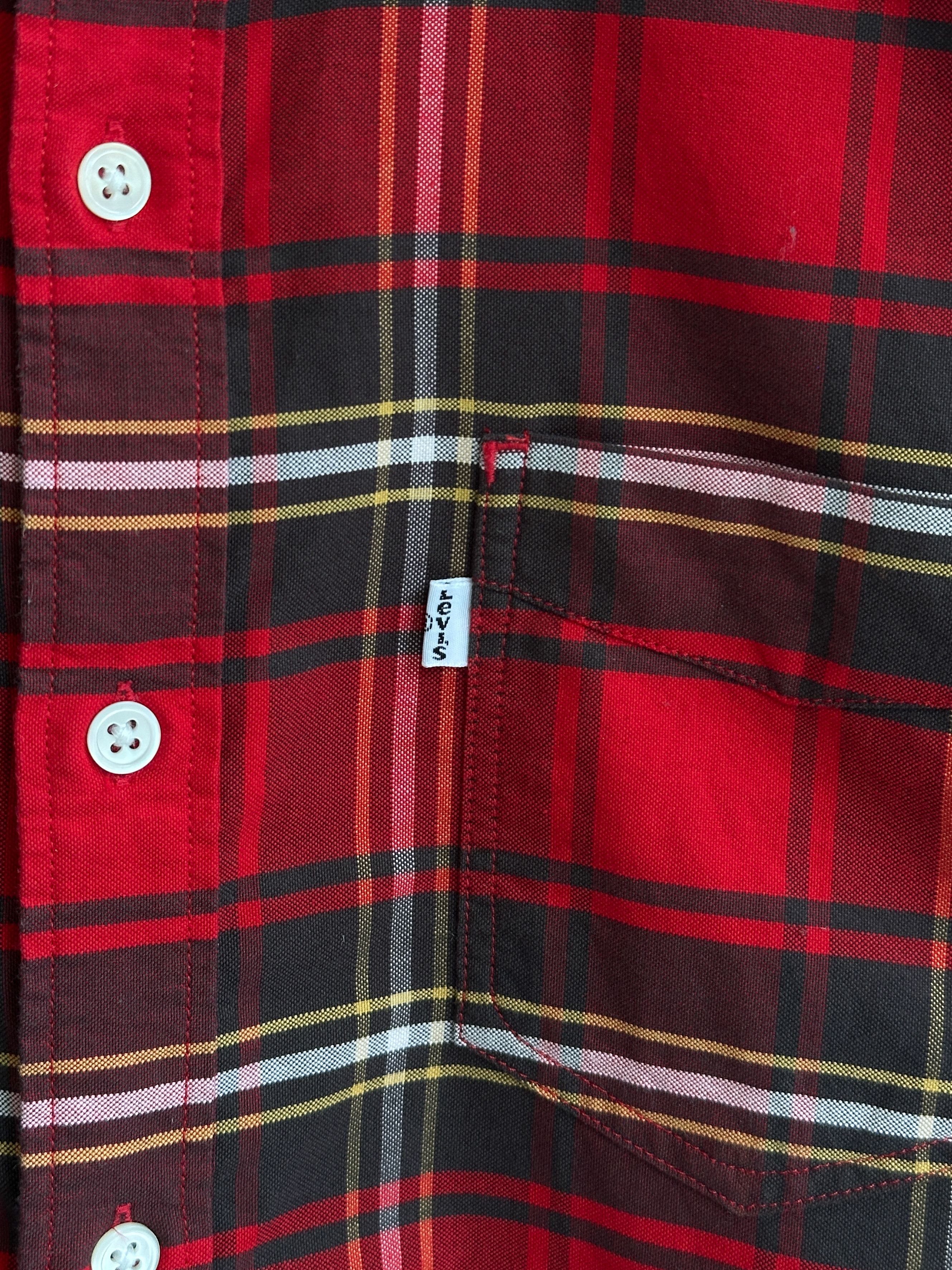 Levi's Levi's Check Plaid Red Shirt Size US L / EU 52-54 / 3 - 6 Thumbnail