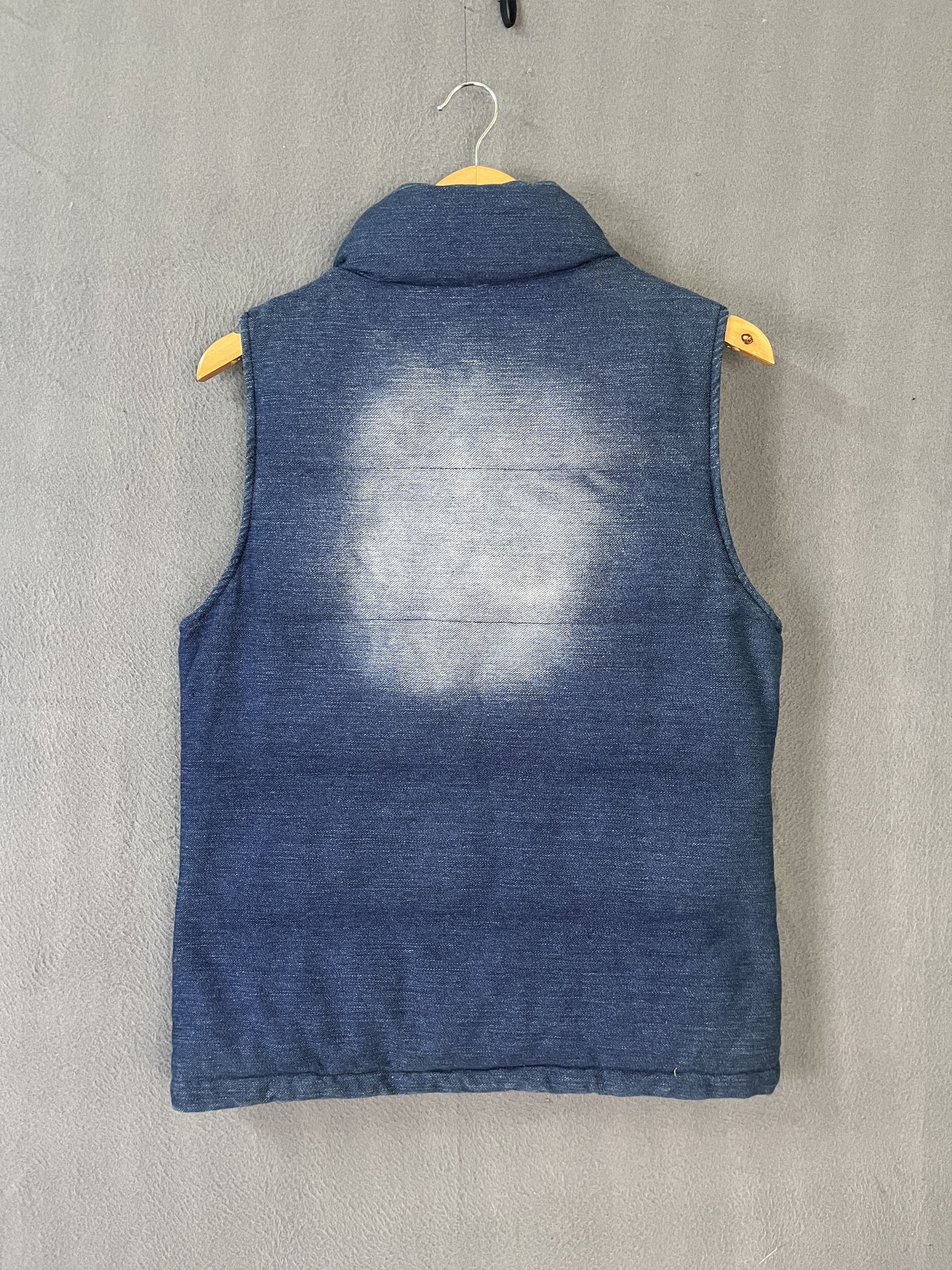 In The Attic In The Attic Washed Denim Puffer Vest Size US S / EU 44-46 / 1 - 2 Thumbnail