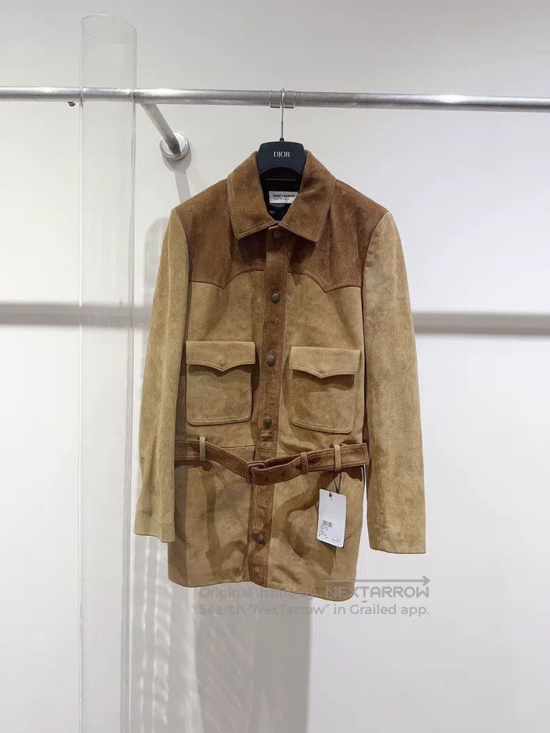 Saint Laurent Paris Saint Laurent Paris Suede Jacket Size S / US 4 / IT 40 - 1 Thumbnail