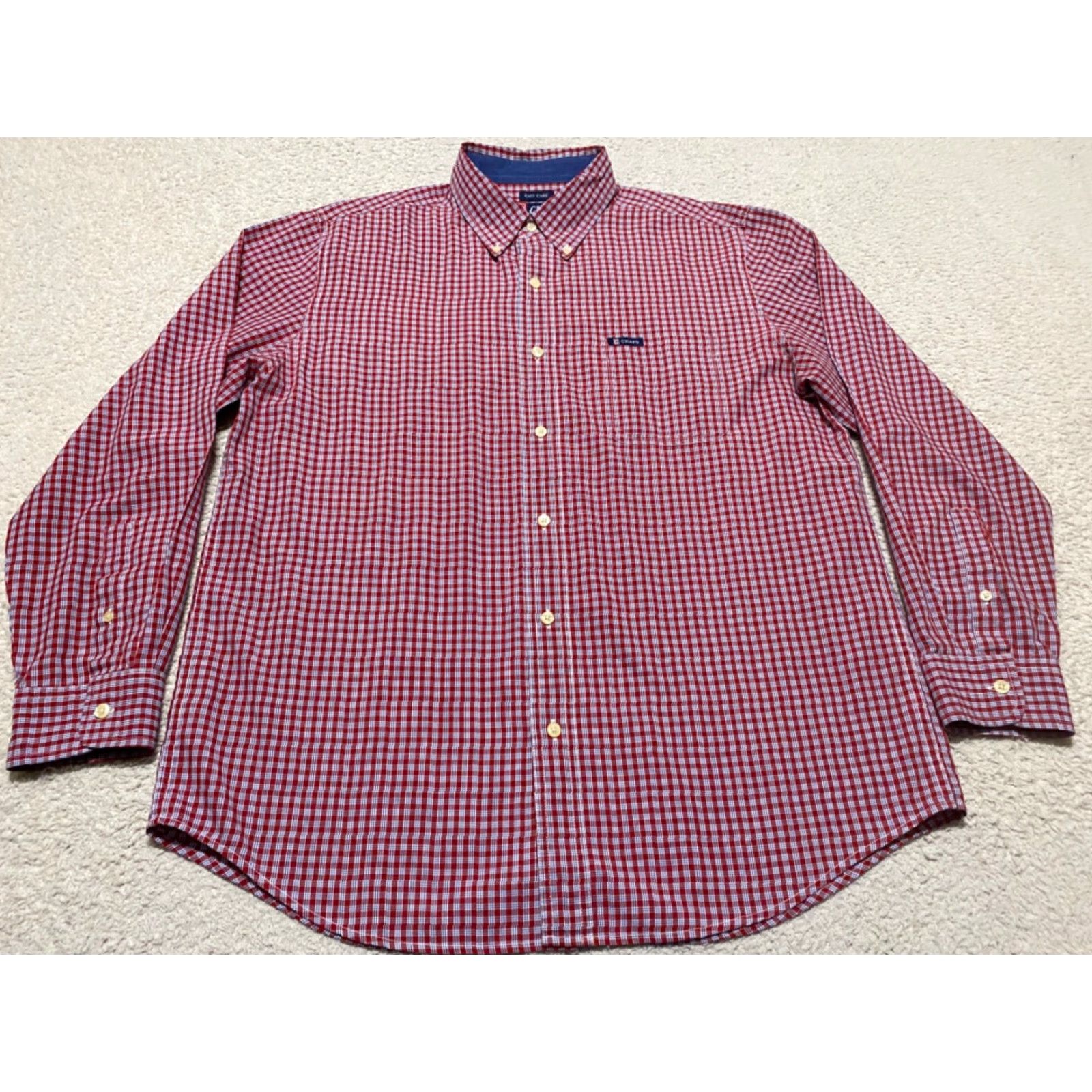 Chaps Ralph Lauren Chaps Mens Large Shirt Red Plaid Check Long Sleeve Button-Down Size US L / EU 52-54 / 3 - 3 Thumbnail