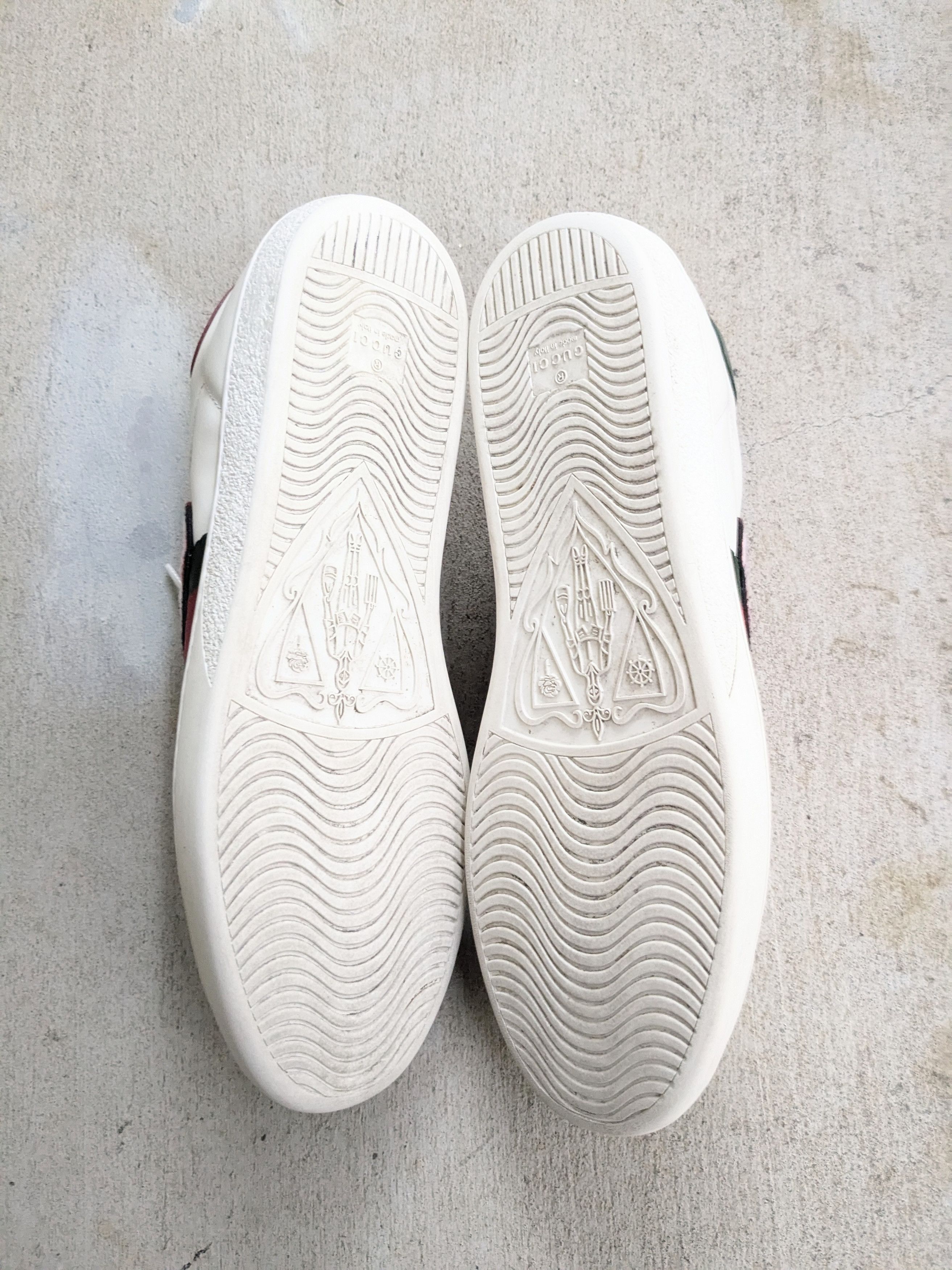 Gucci Gucci Ace Cherry Sneakers 13.5 Leather Low Tops Size US 13 / EU 46 - 15 Thumbnail