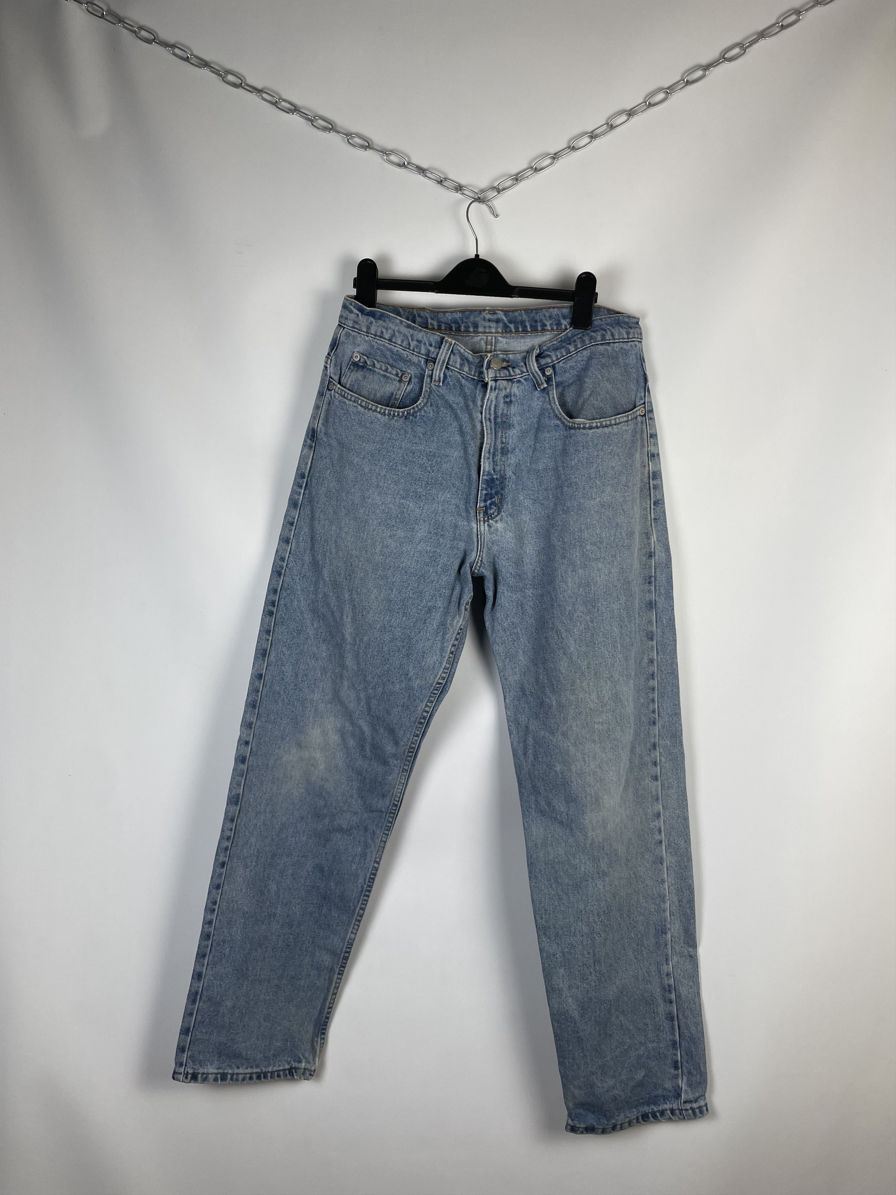 Polo Ralph Lauren VINTAGE POLO JEANS CO BAGGY DENIM FADED BLUE Size US 32 / EU 48 - 6 Thumbnail