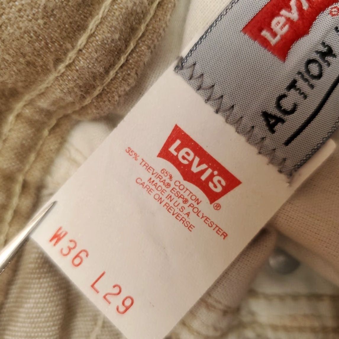 Vintage VINTAGE Levis Jeans Mens 36x29 Action 5-Pocket 80s 90s USA Made Brown Denim Pants Shirt? (careful) Size US 36 / EU 52 - 6 Thumbnail