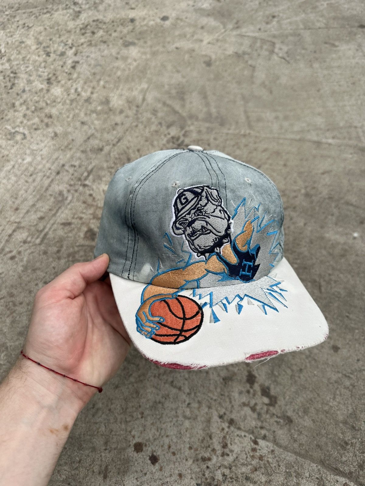 If Six Was Nine × Japanese Brand VTG Japanese Style Archival Cap Gorgetown Hoyas Snap Back Size ONE SIZE - 4 Thumbnail