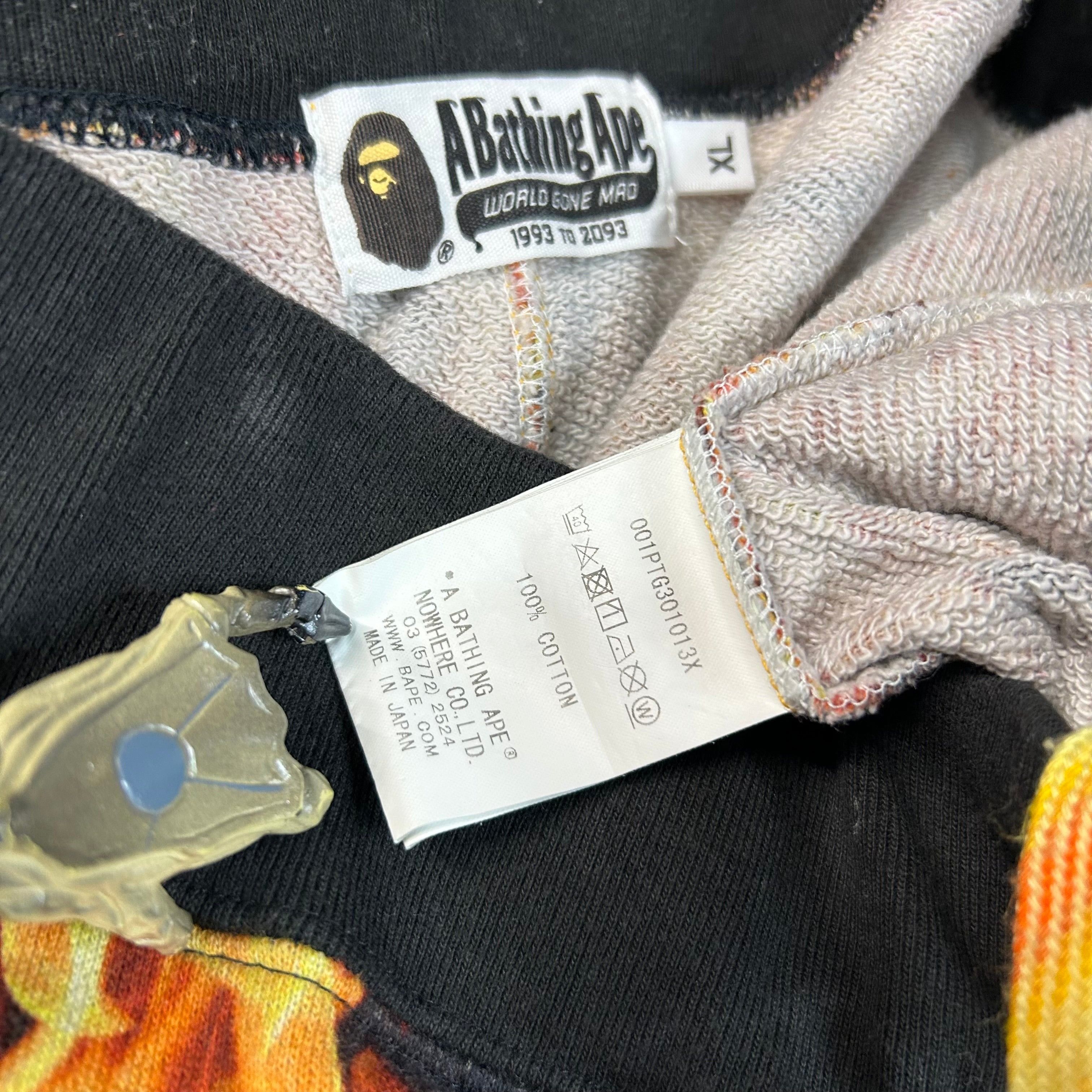 Bape Bape Flame Slim Sweatpants Size XL Size US 34 / EU 50 - 5 Thumbnail