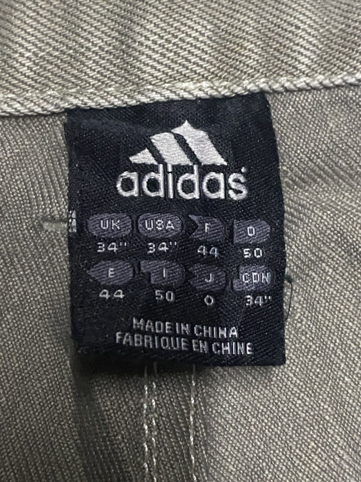 Adidas Adidas beidge Grunge Distressed Baggy Jeans Size US 33 - 15 Thumbnail