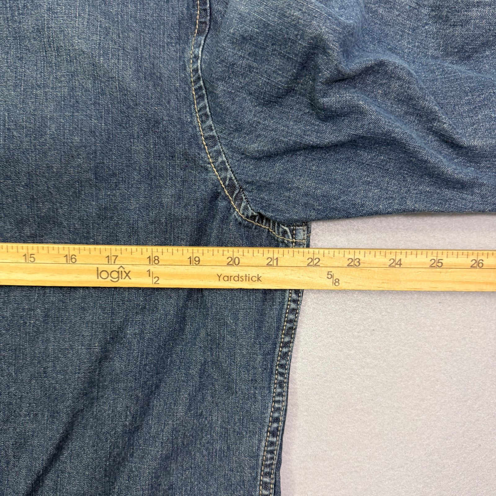 Vintage Vintage Old Navy Snap Button Denim Shirt Large Long Sleeve Size US L / EU 52-54 / 3 - 7 Thumbnail