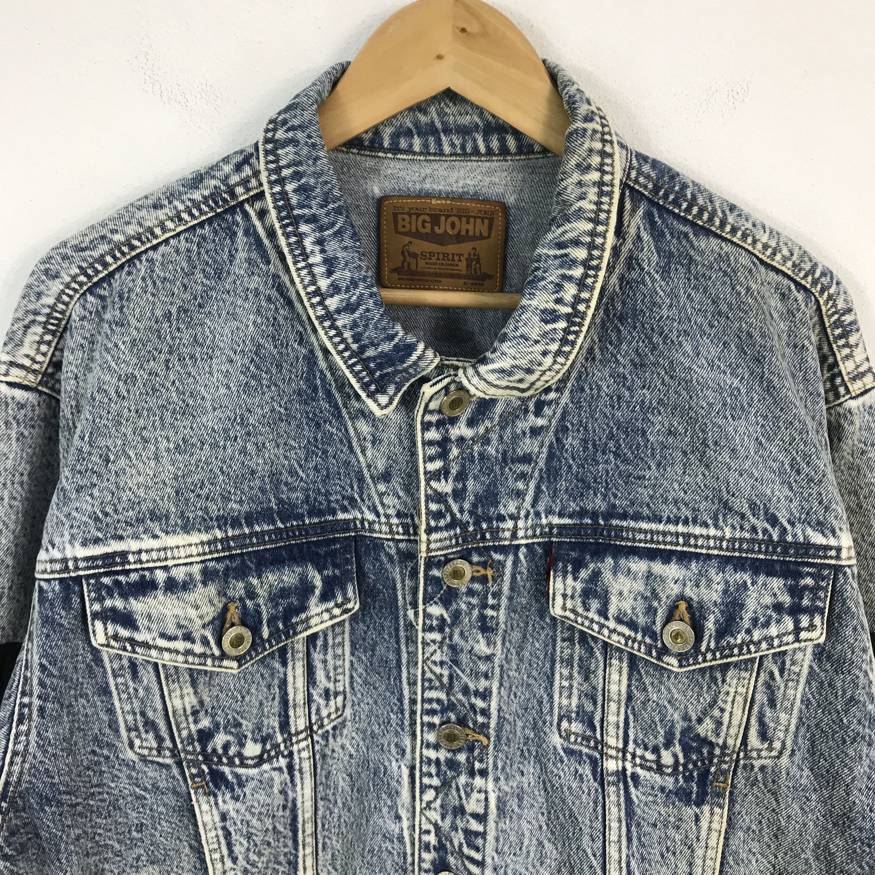 Big John × Vintage Vintage Big John Denim Button Jacket Size US L / EU 52-54 / 3 - 3 Thumbnail