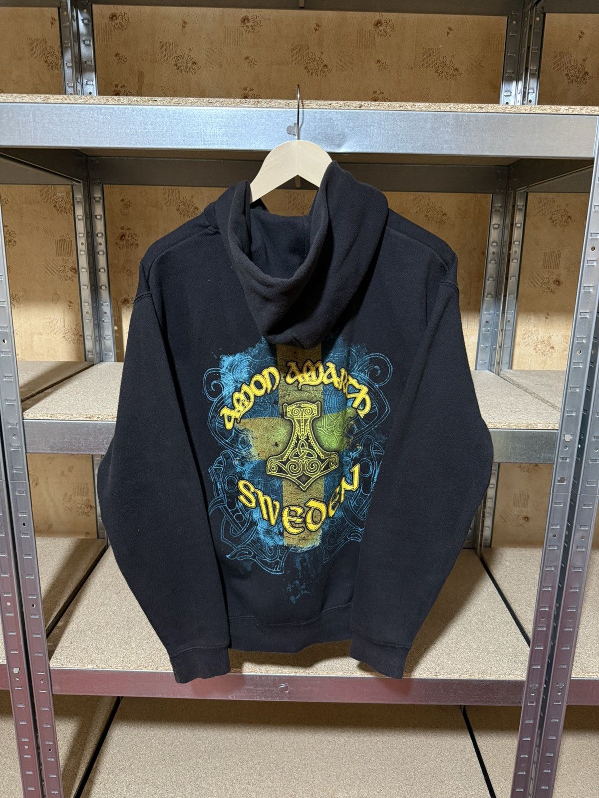 Band Tees × Vintage Vintage 90’s Amon Amarch Rock Band Retro Hoodie Y2K Hype Size US S / EU 44-46 / 1 - 2 Thumbnail