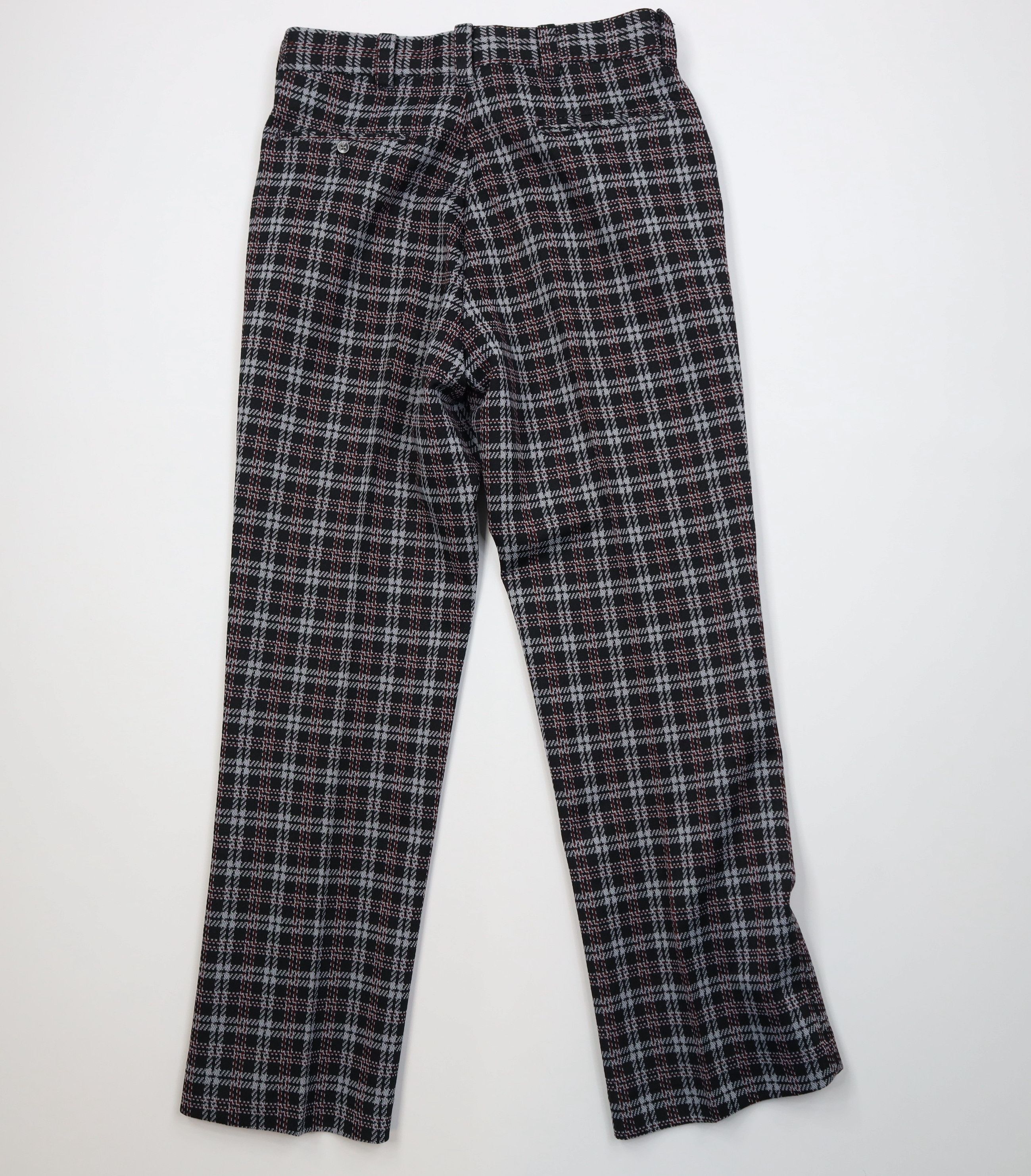 Vintage Vintage 70s Streetwear Flared Wide Leg Chino Pants Plaid USA Size US 32 / EU 48 - 9 Thumbnail
