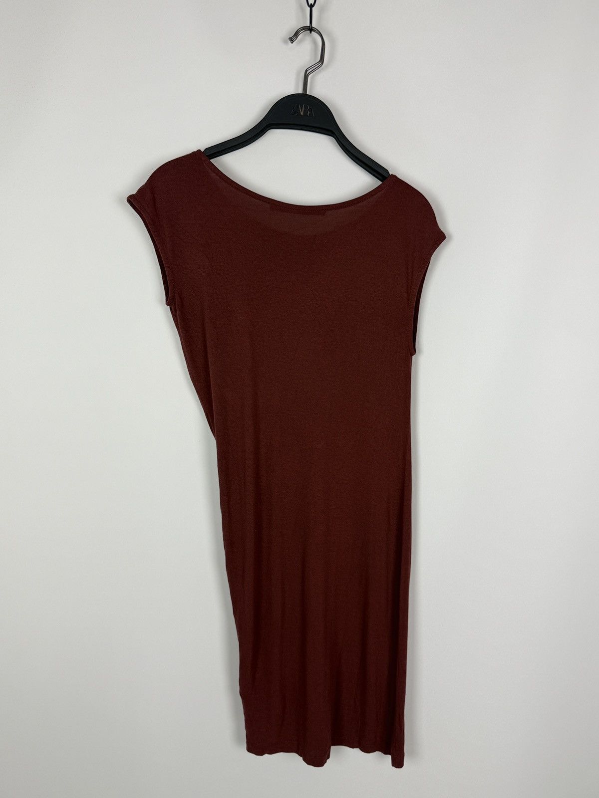 Allsaints Allsaint Sabie Maroon Draped Ruched Sleveless Mini Dress XS Size XS / US 0-2 / IT 36-38 - 7 Thumbnail
